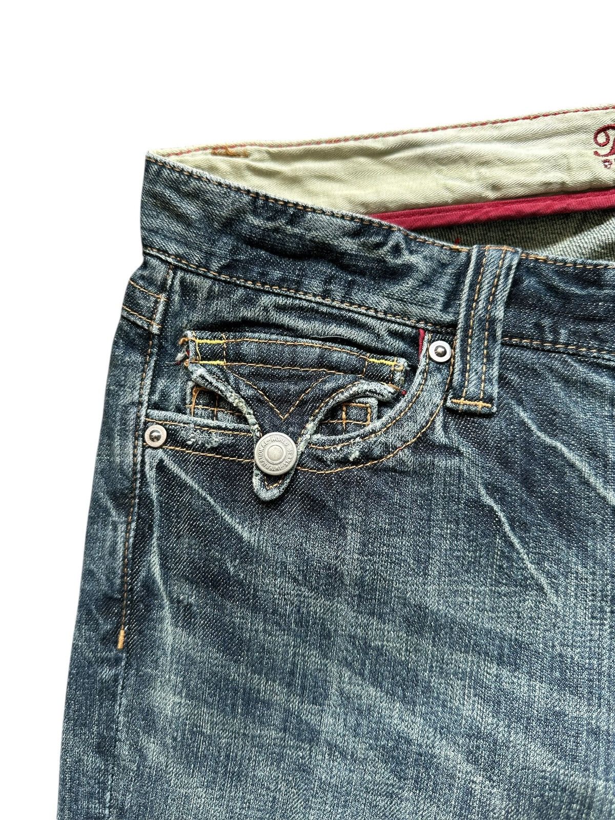 Hysteric Glamour 2000's Theoria j-rock flared fashion jeans Size US 30 / EU 46 - 7 Thumbnail
