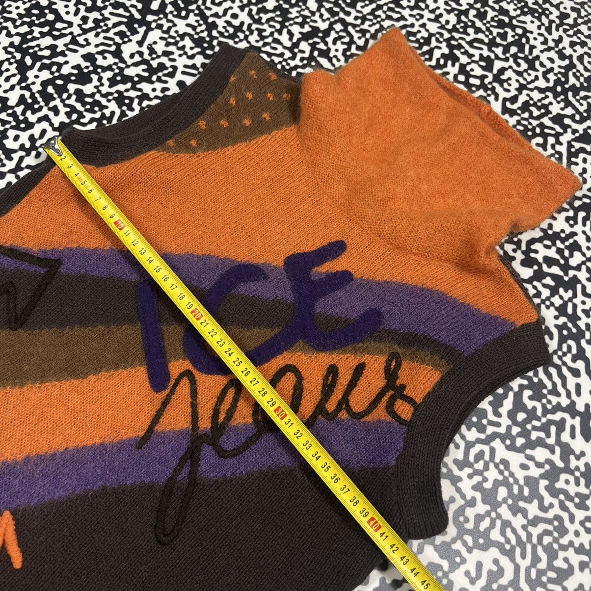 Iceberg Vintage Y2K Iceberg Mohair Wool Sleeveless Knit Turtle Top Size M / US 6-8 / IT 42-44 - 13 Thumbnail
