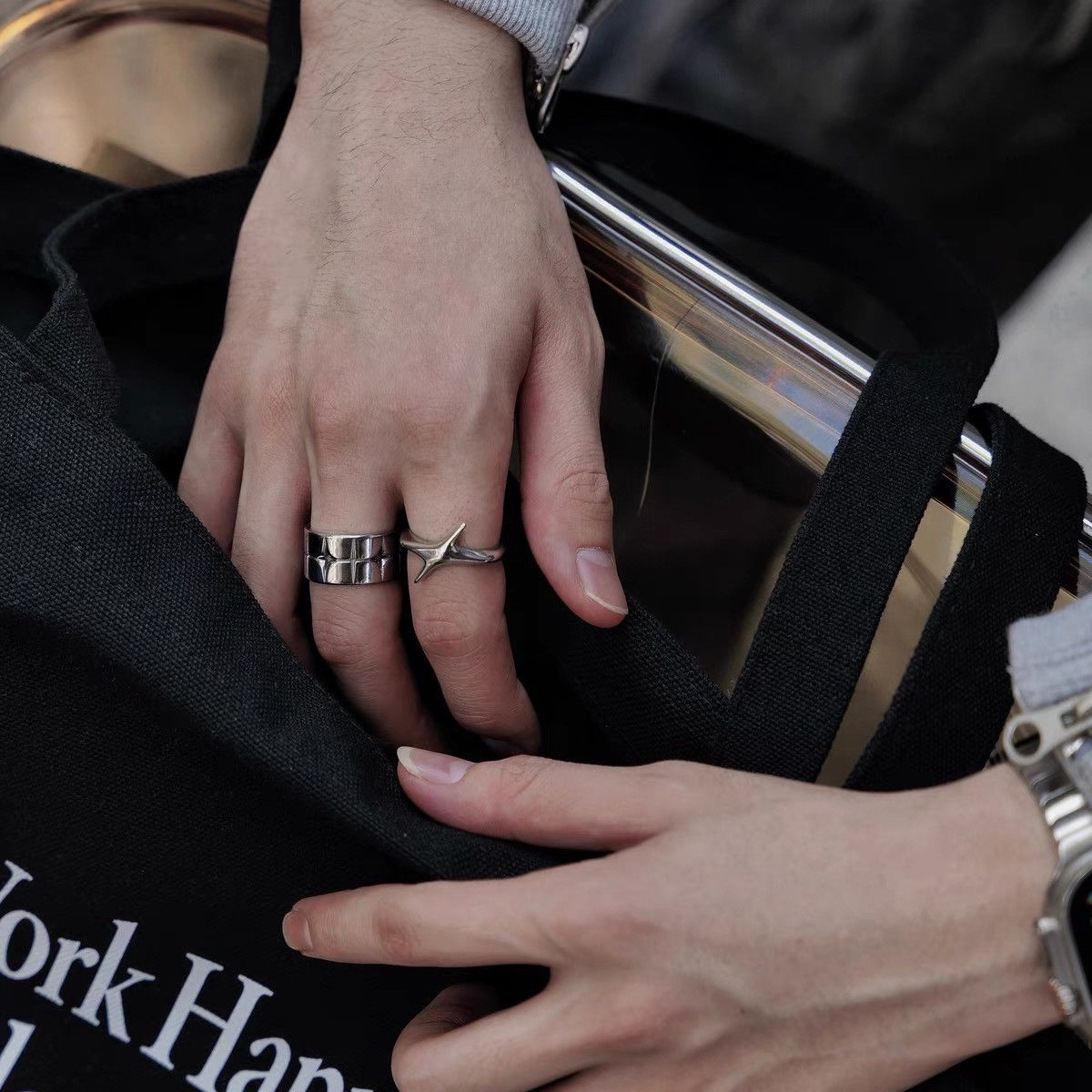 Japanese Brand × Vintage Retro punk rings Size ONE SIZE - 3 Thumbnail