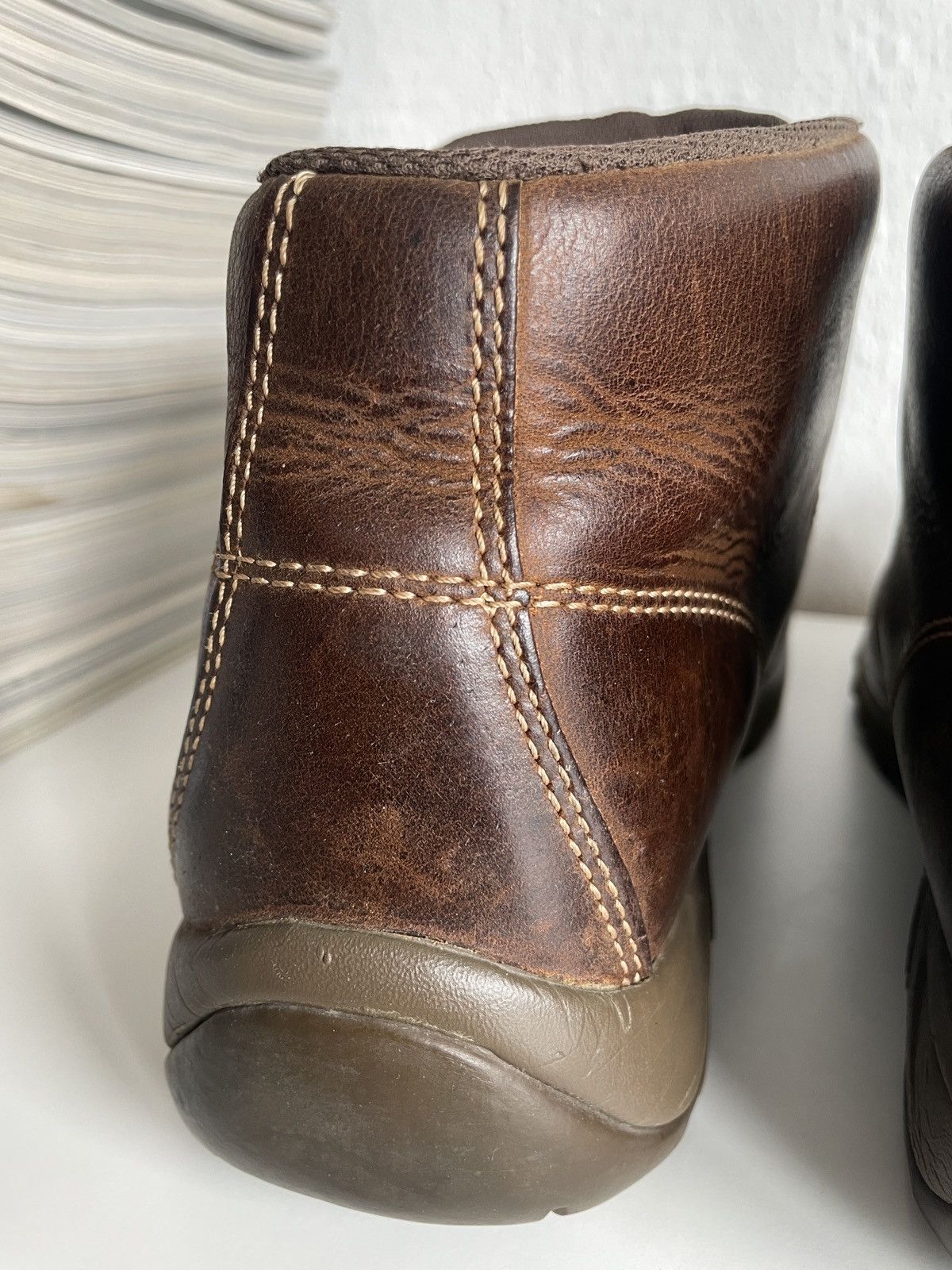 Caterpillar Caterpillar Distressed Leather Work Boots Patina size 46 Size US 12.5 / EU 45-46 - 17 Thumbnail