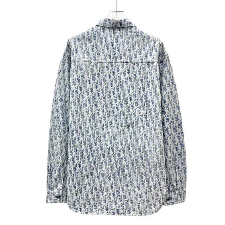 Dior Dior Size 39 Light blue logo jacquart full print cotton lap Size US XXS / EU 40 - 2 Thumbnail