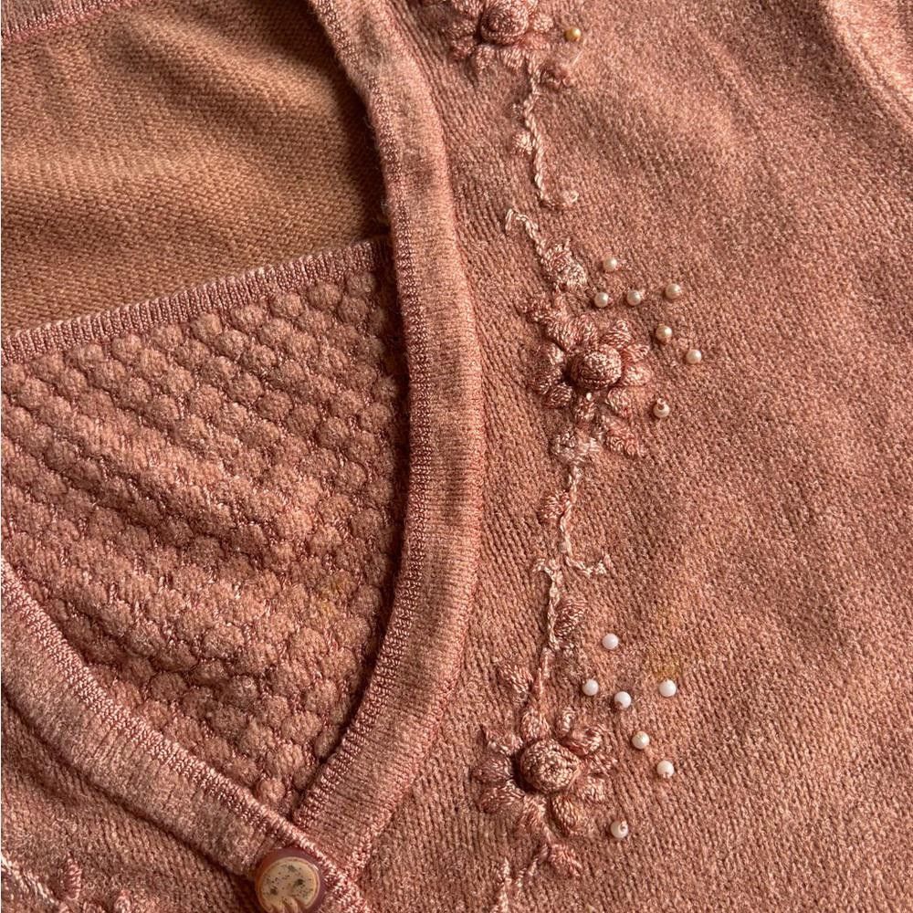 Designer Vintage coquette Knitted Shirt Size L / US 10 / IT 46 - 3 Thumbnail
