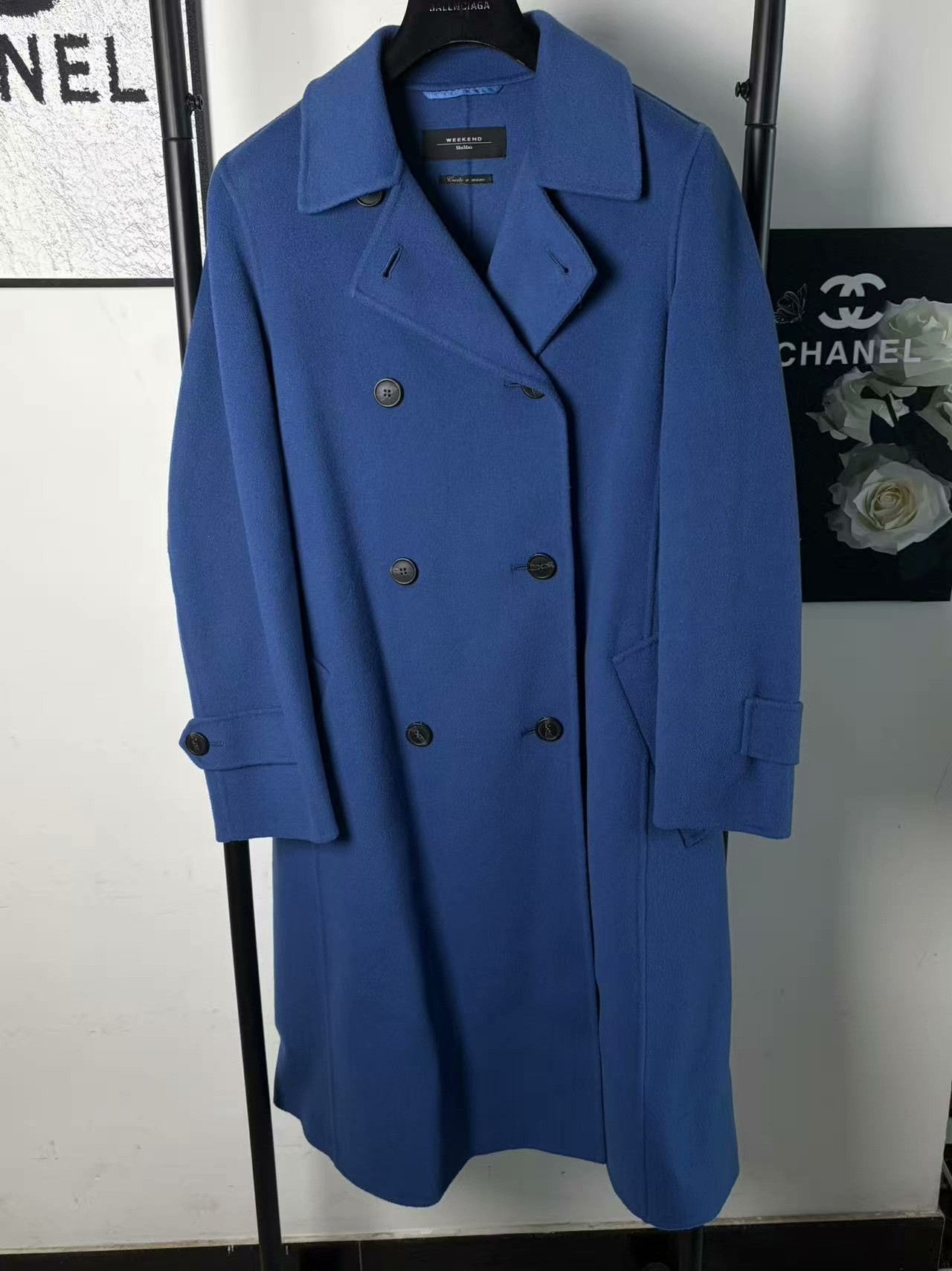 Max Mara Max Mara Wool White Coat L Women Size L / US 10 / IT 46 - 1 Thumbnail