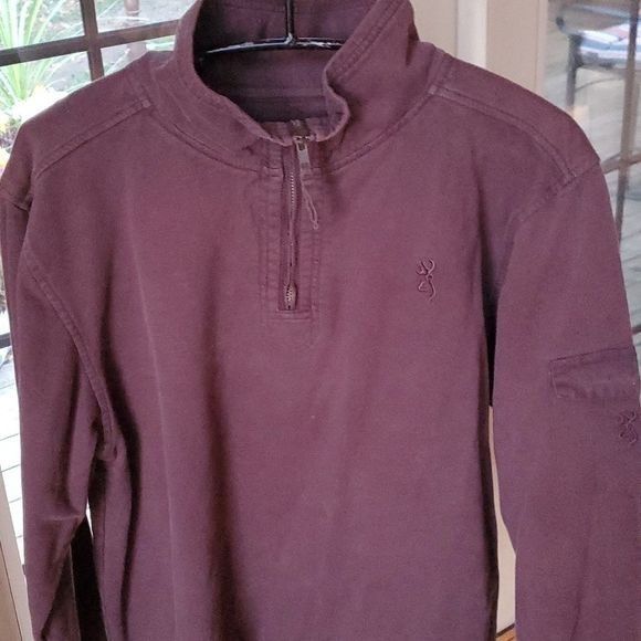 Other Browning Embroidered Logo Sz M Brown 1/4 Zip Pullover Sweats Size US M / EU 48-50 / 2 - 5 Thumbnail
