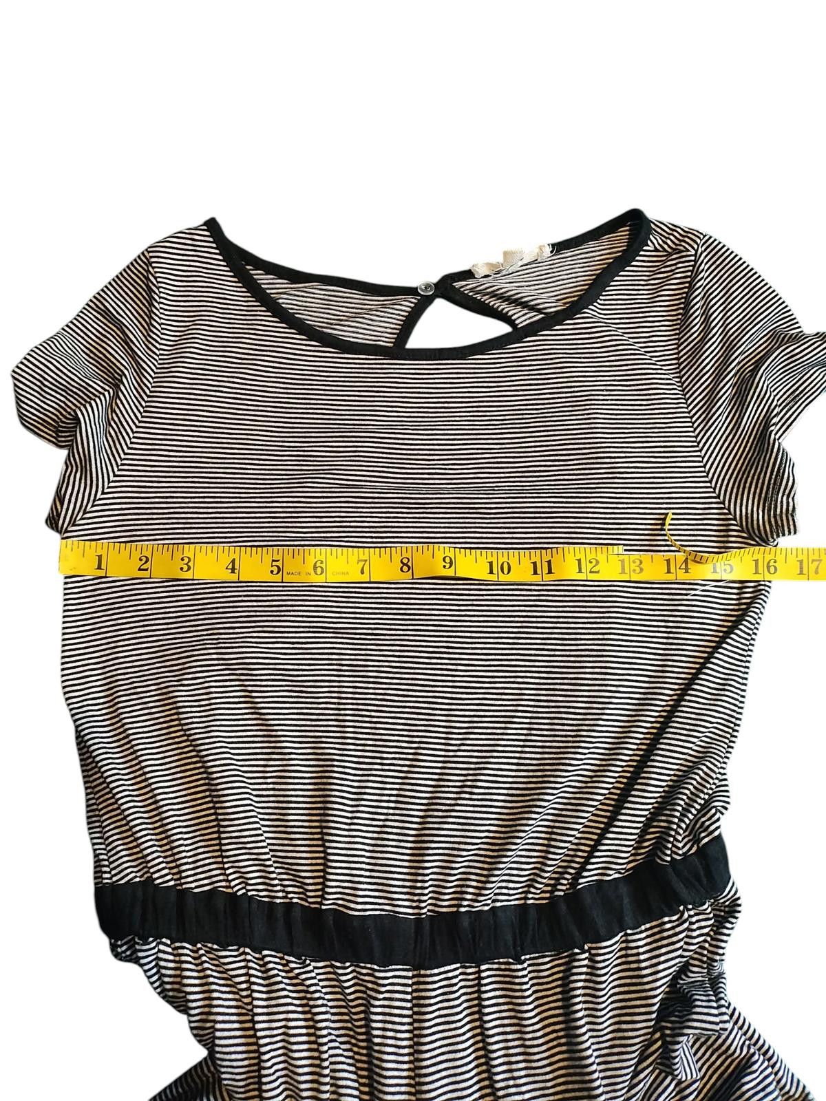 Designer Rolla Coaster Women's Short Sleeve Striped Romper Size 32" / US 10 / IT 46 - 8 Thumbnail