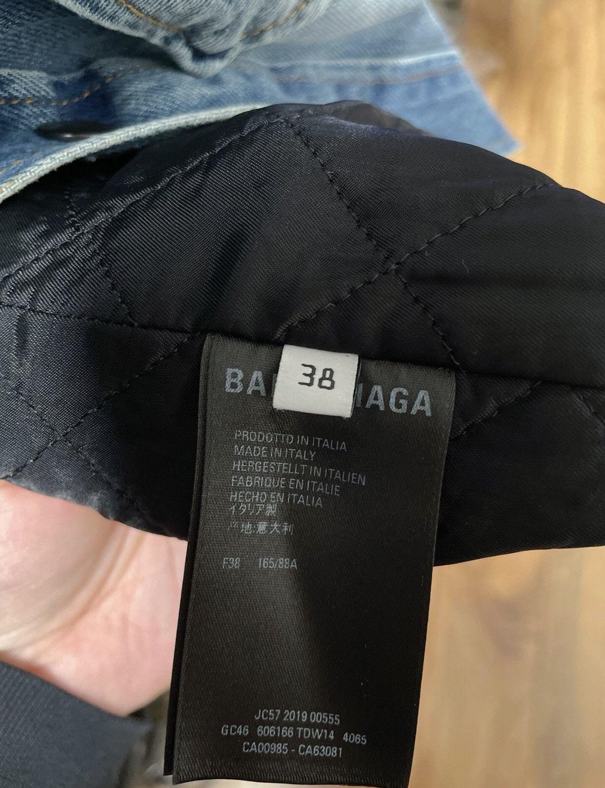 Balenciaga BALENCIAGA Design Denim Cotton Jacket 2412-Nextarrow Size US M / EU 48-50 / 2 - 8 Thumbnail