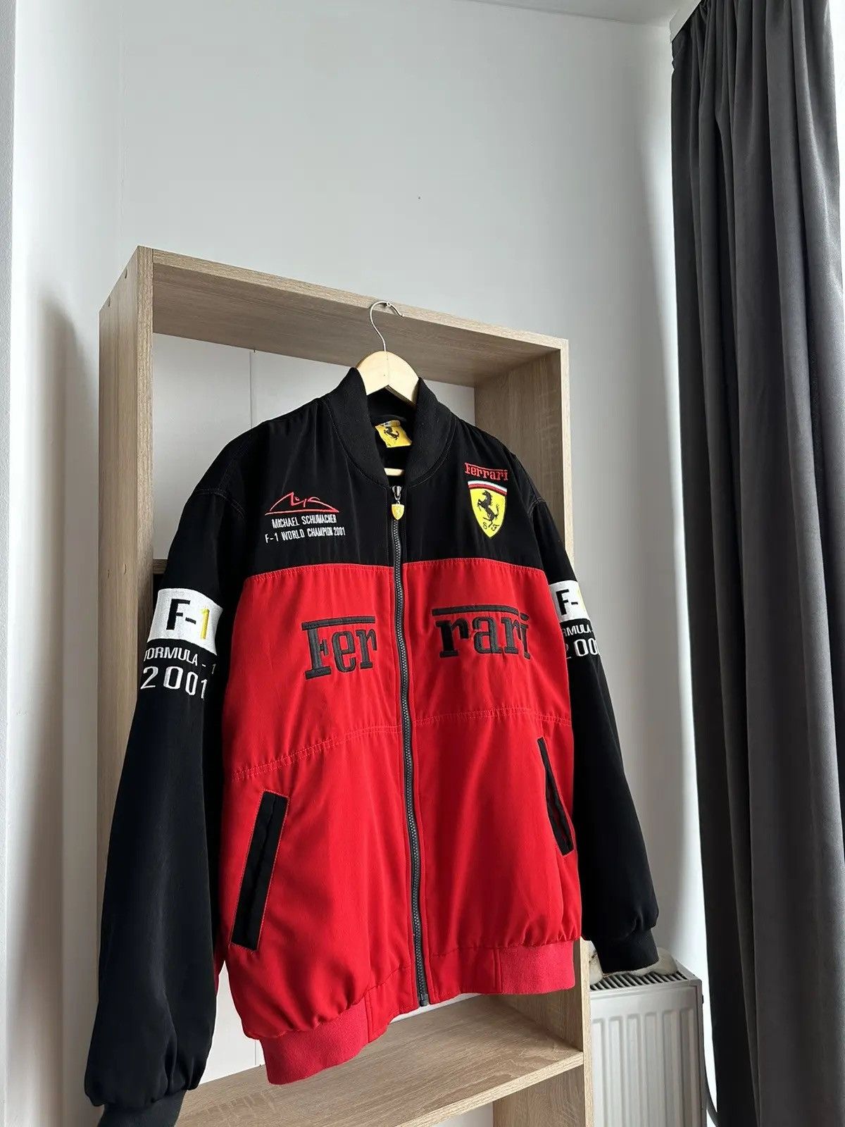 Ferrari × Formula 1 Vintage Ferrari Racing Red Formula Uno Jacket Size US M / EU 48-50 / 2 - 13 Thumbnail