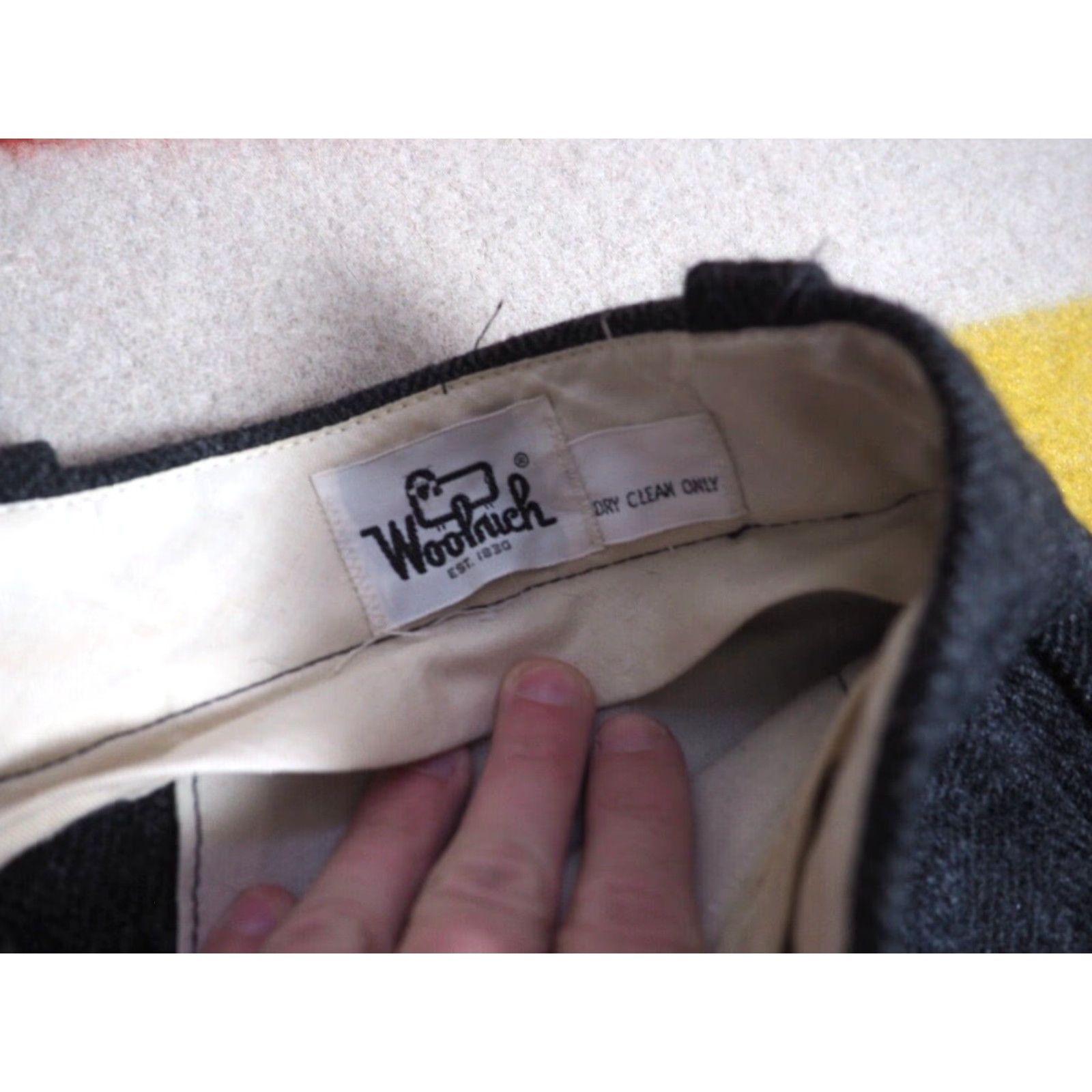 Vintage VINTAGE Woolrich Field Pants Mens 36x29 Wool Gray 60s 70s Outdoor Military/Landgirl Flat Front Straight Leg USA Size US 36 / EU 52 - 5 Thumbnail