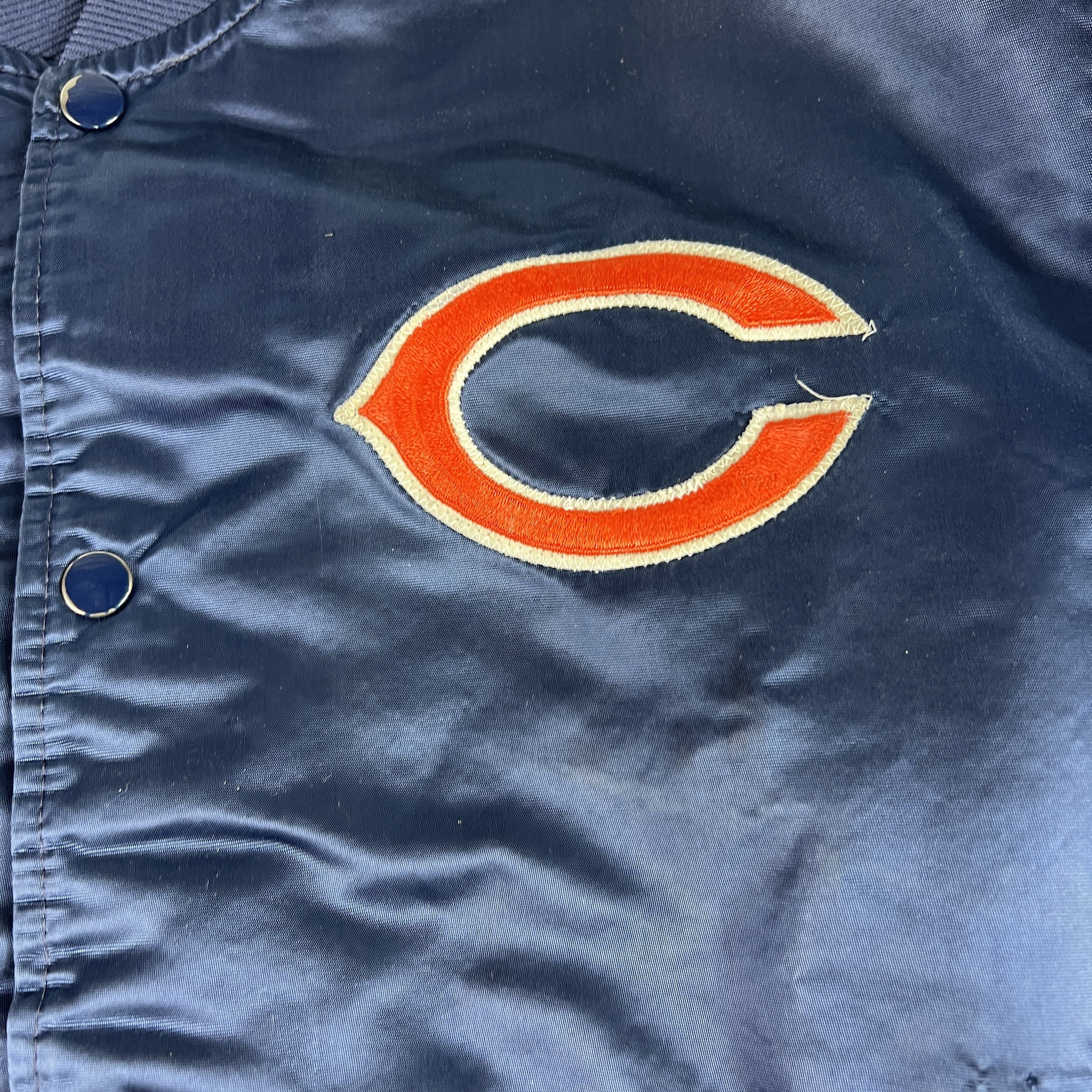 Starter VTG Starter Chicago Bears Satin Jacket Snap Button Bomber Size US L / EU 52-54 / 3 - 8 Thumbnail