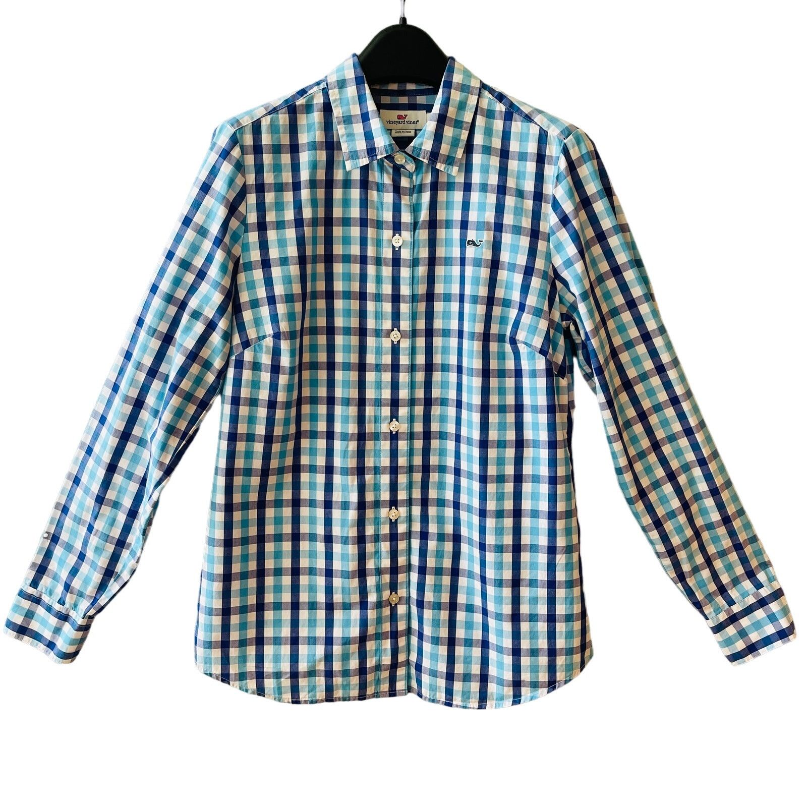 Vineyard Vines Vineyard Vines Gingham Plaid Poplin Button Down Shirt Size 4 Size S / US 4 / IT 40 - 1 Thumbnail