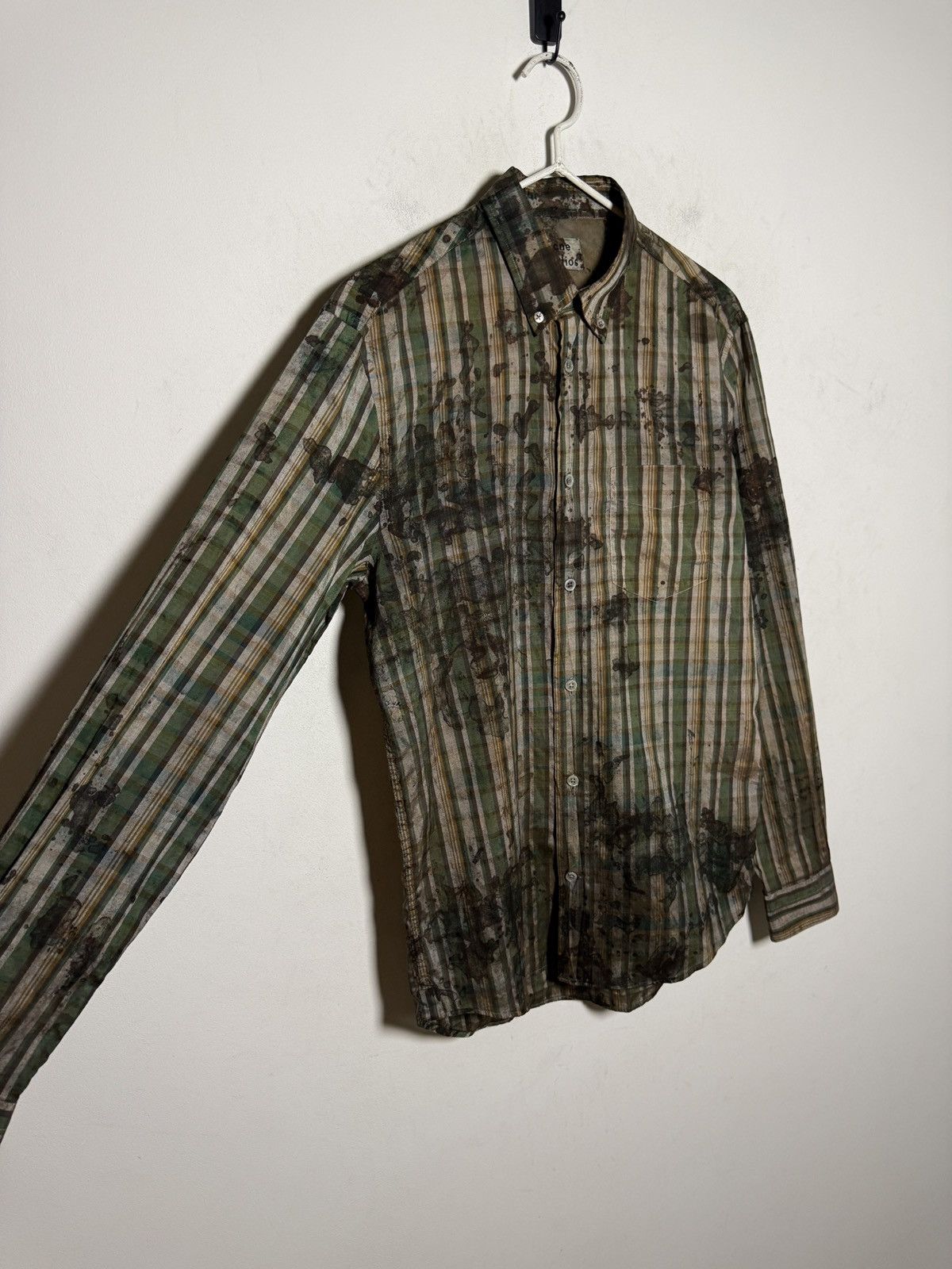 Acne Studios acne 1of1 dyed painters shimmer shirt Size US S / EU 44-46 / 1 - 6 Thumbnail