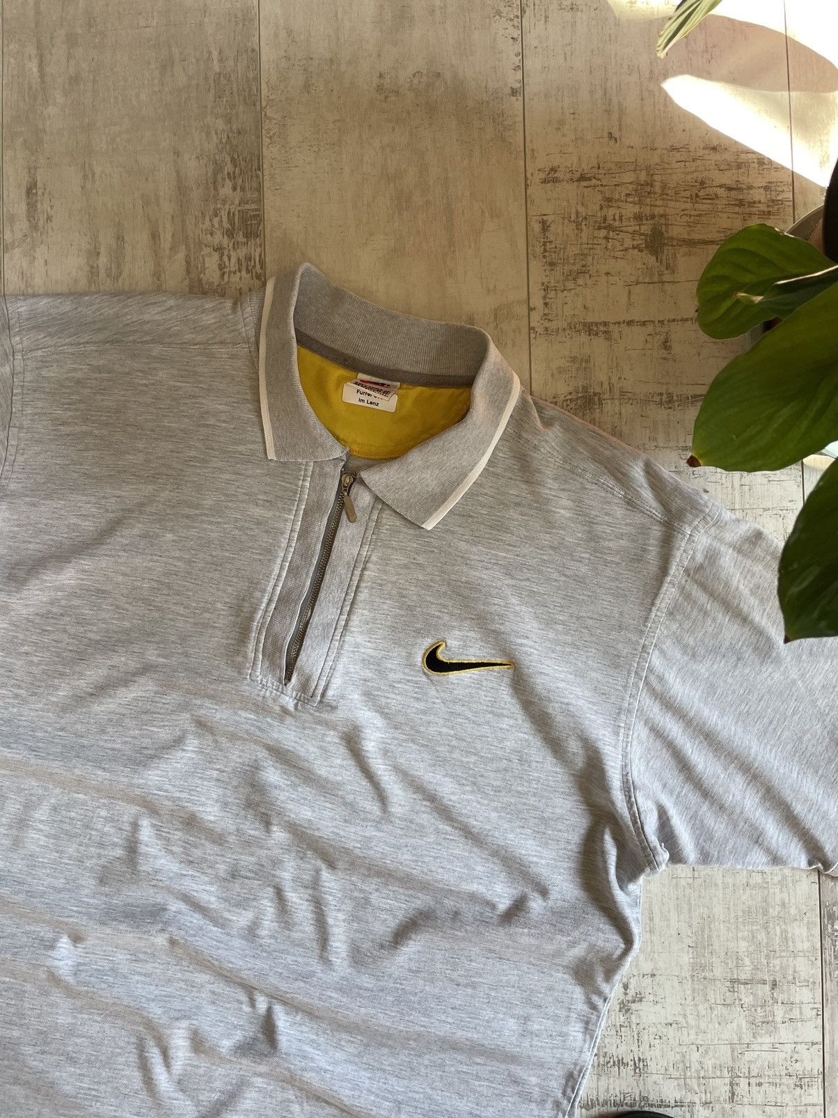 Nike × Vintage Vintage Y2K Nike 90’s T-Shirt 1/4 Zip Polos Big Logo Size US L / EU 52-54 / 3 - 2 Thumbnail