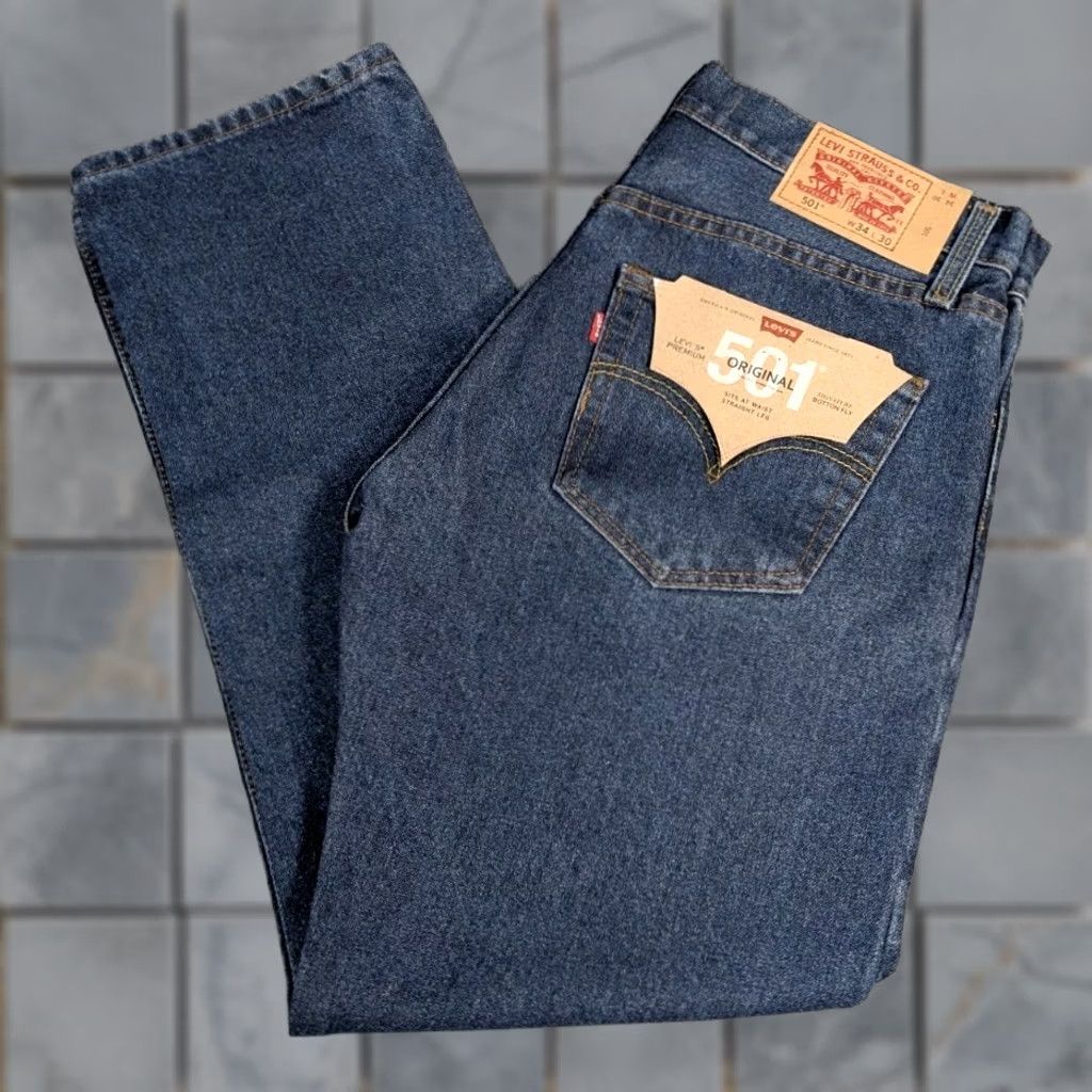 Levi's VINTAGE? No. Original Levis 501 Jeans - Jeans - Men - 34x30 - Blue - Button Fly - Straight - 501 - Levi's - Regular - 34 - 30in - New Size US 34 / EU 50 - 1 Thumbnail