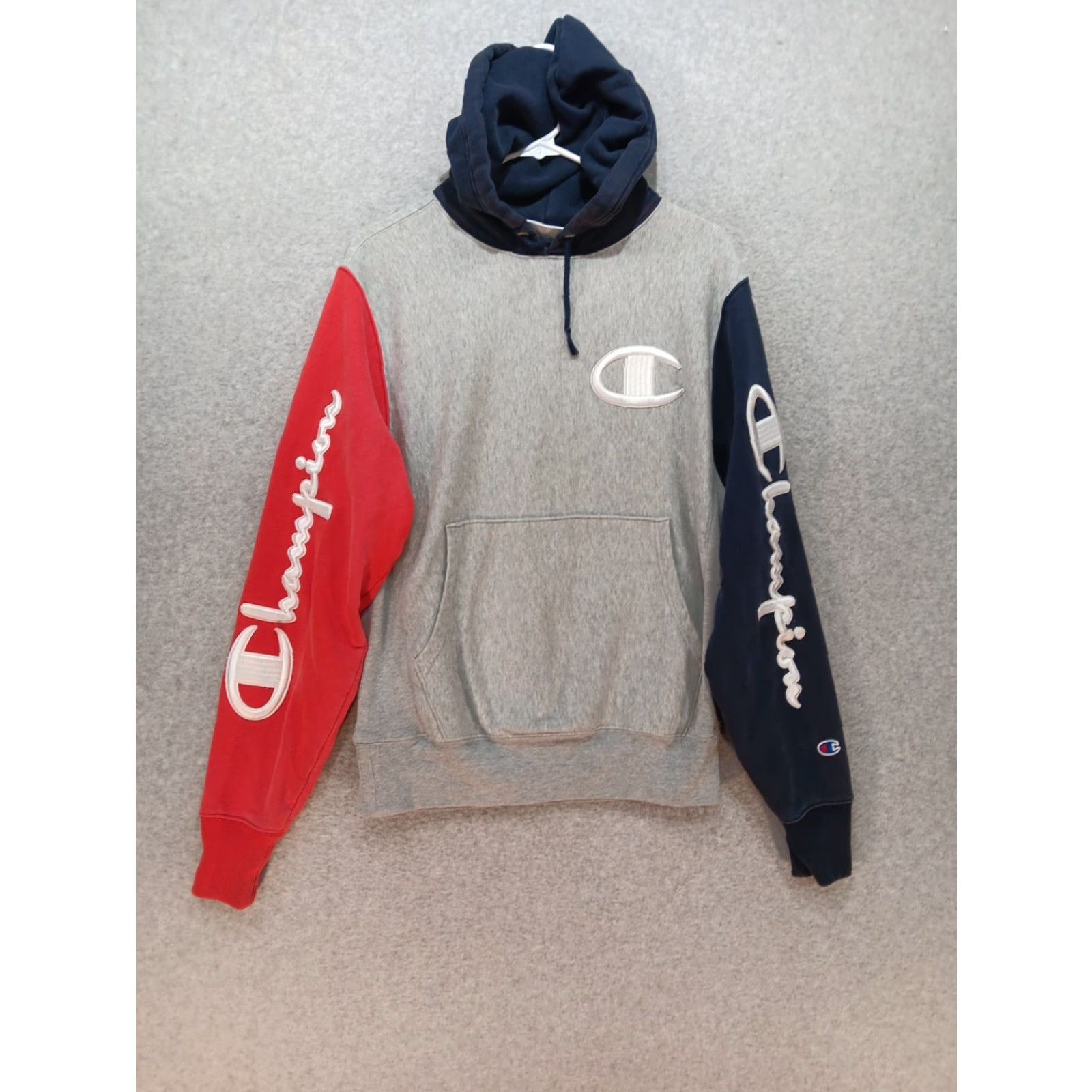 Champion Champion Hooded Sweatshirt Mens S Color Block Pullover Logo Embroidered All Seasons Gift: none Size US S / EU 44-46 / 1 - 2 Thumbnail