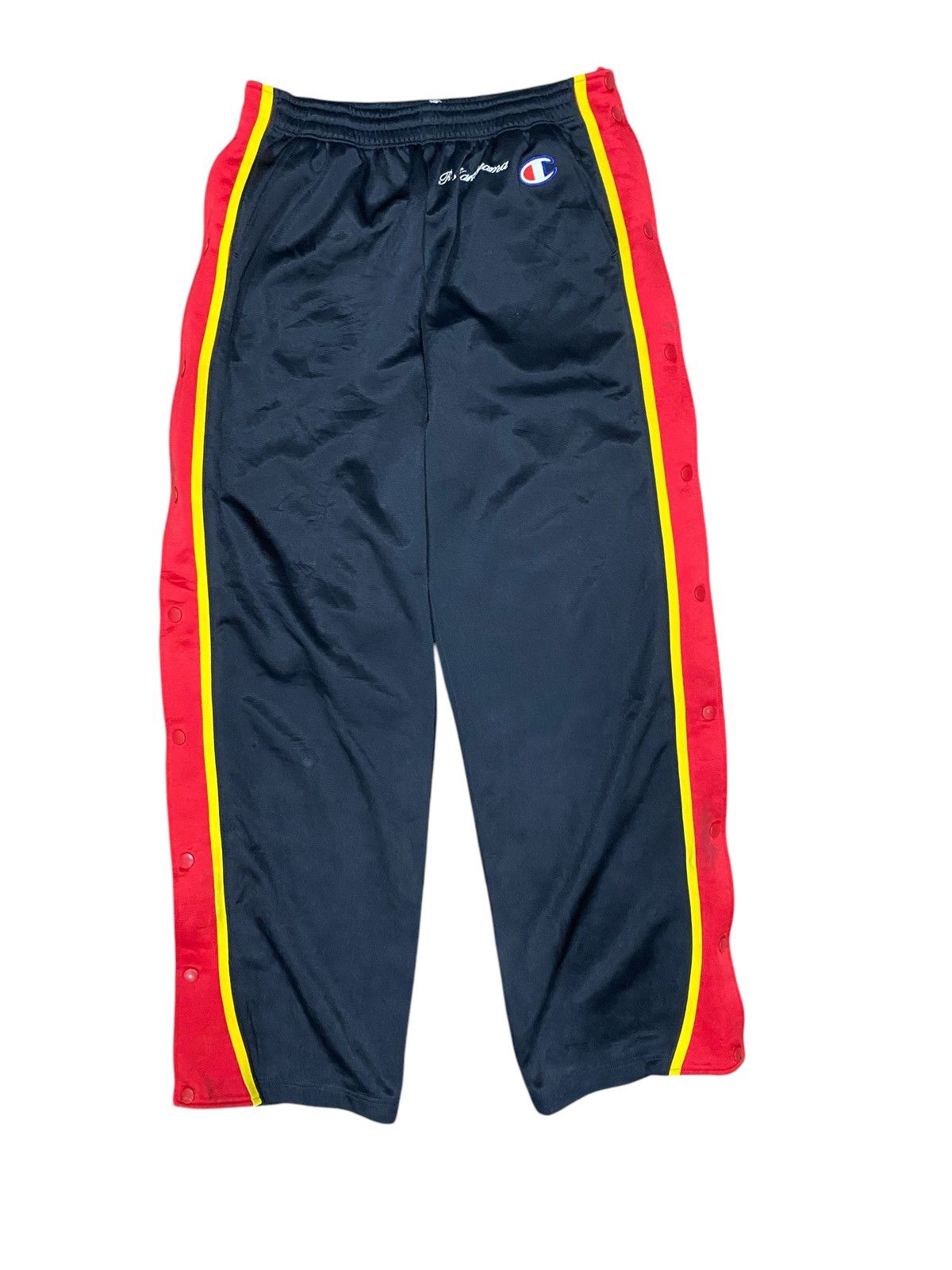 Champion Vintage CHAMPION Full Snap Button Track Pant Size US 37 - 1 Thumbnail