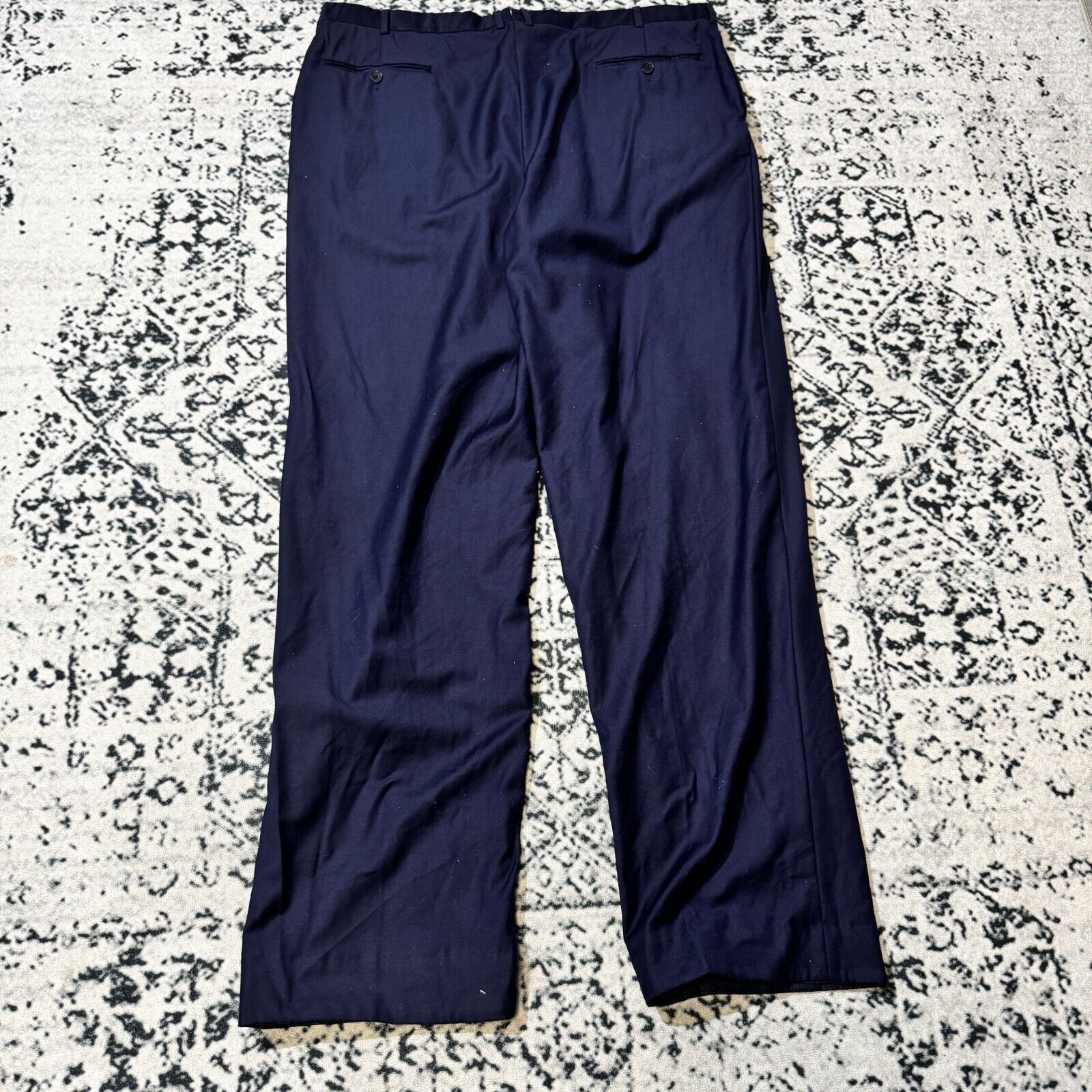 Ermenegildo Zegna × Vintage Ermenegildo Zegna Navy Blue Wool Suit Pants Size 62 IT Size US 40 / EU 56 - 15 Thumbnail