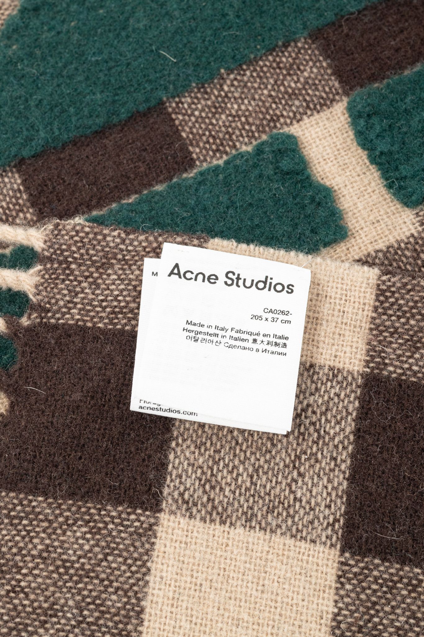Acne Studios Acne Studios Veda Tasselled-Trim Wool-Blend Scarf Size ONE SIZE - 5 Thumbnail
