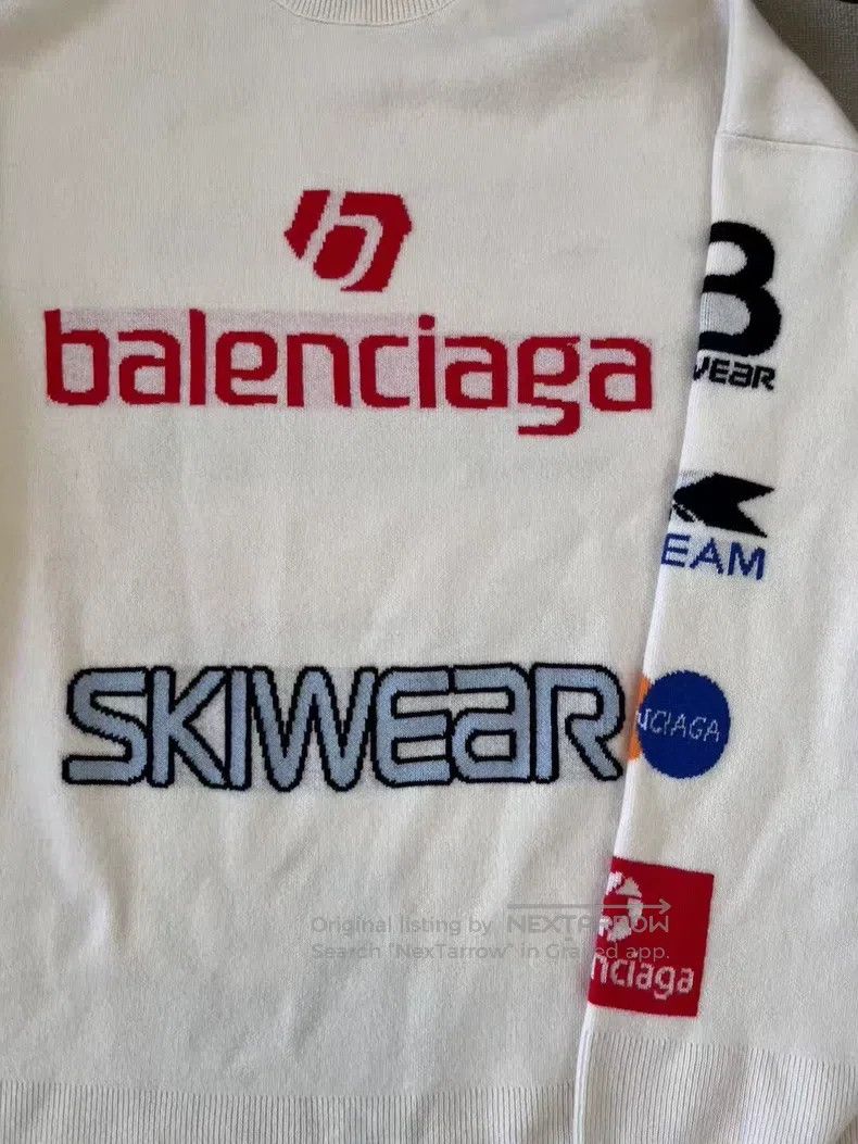 Balenciaga Balenciaga Letter Print High Neck Raglan Long Sleeve Sweat Size US S / EU 44-46 / 1 - 3 Thumbnail