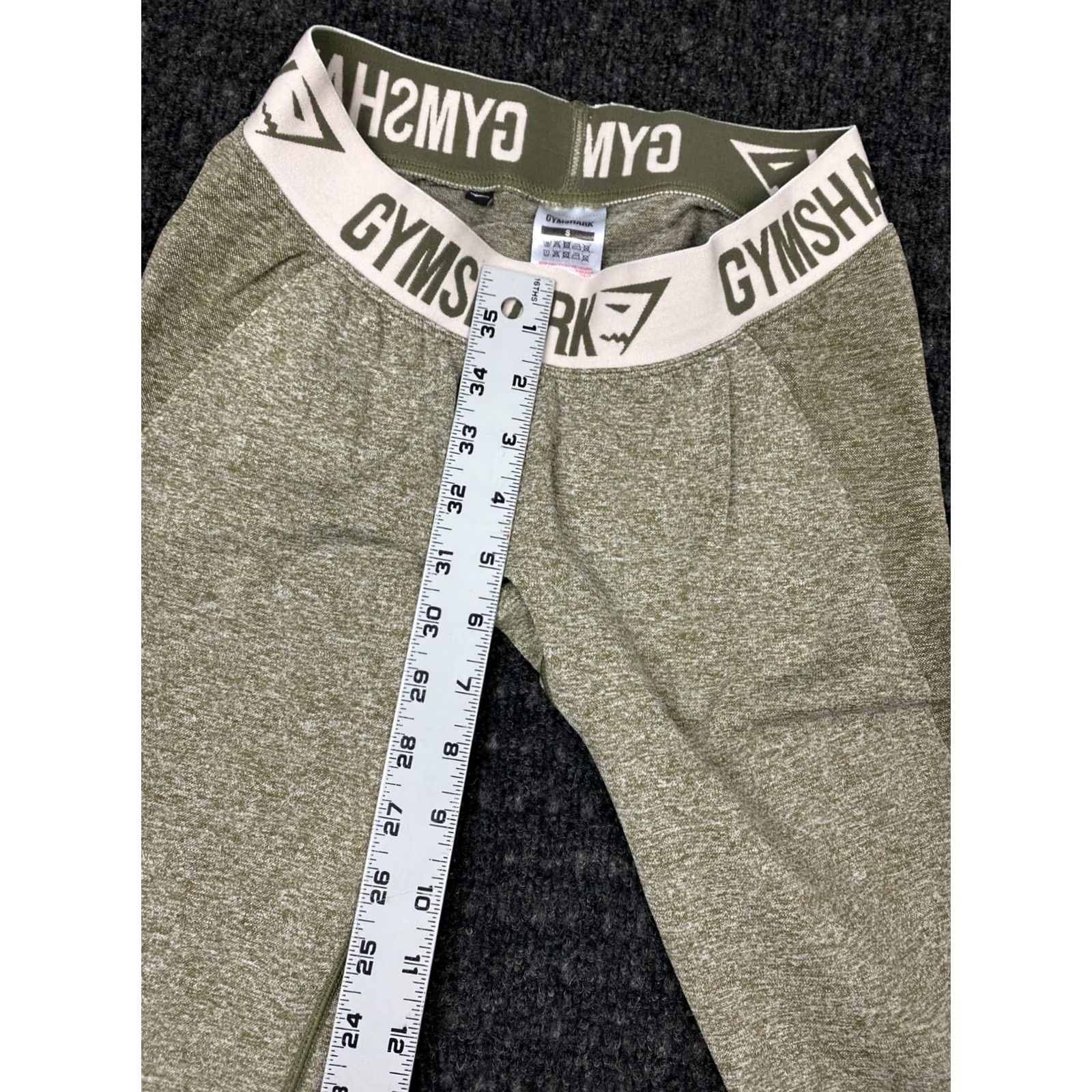 Gymshark Gymshark Leggings S Green Compression Seamless Waistband Activewear Womens Small Green 90s? Size 28" / US 6 / IT 42 - 6 Thumbnail