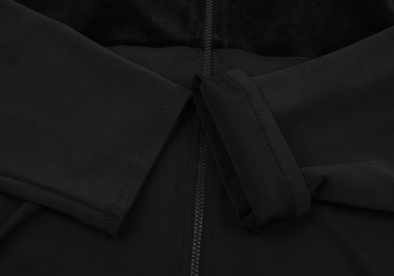 Jean Paul Gaultier Velvet Zip-Up Jacket in Black, Size M Size US M / EU 48-50 / 2 - 6 Thumbnail