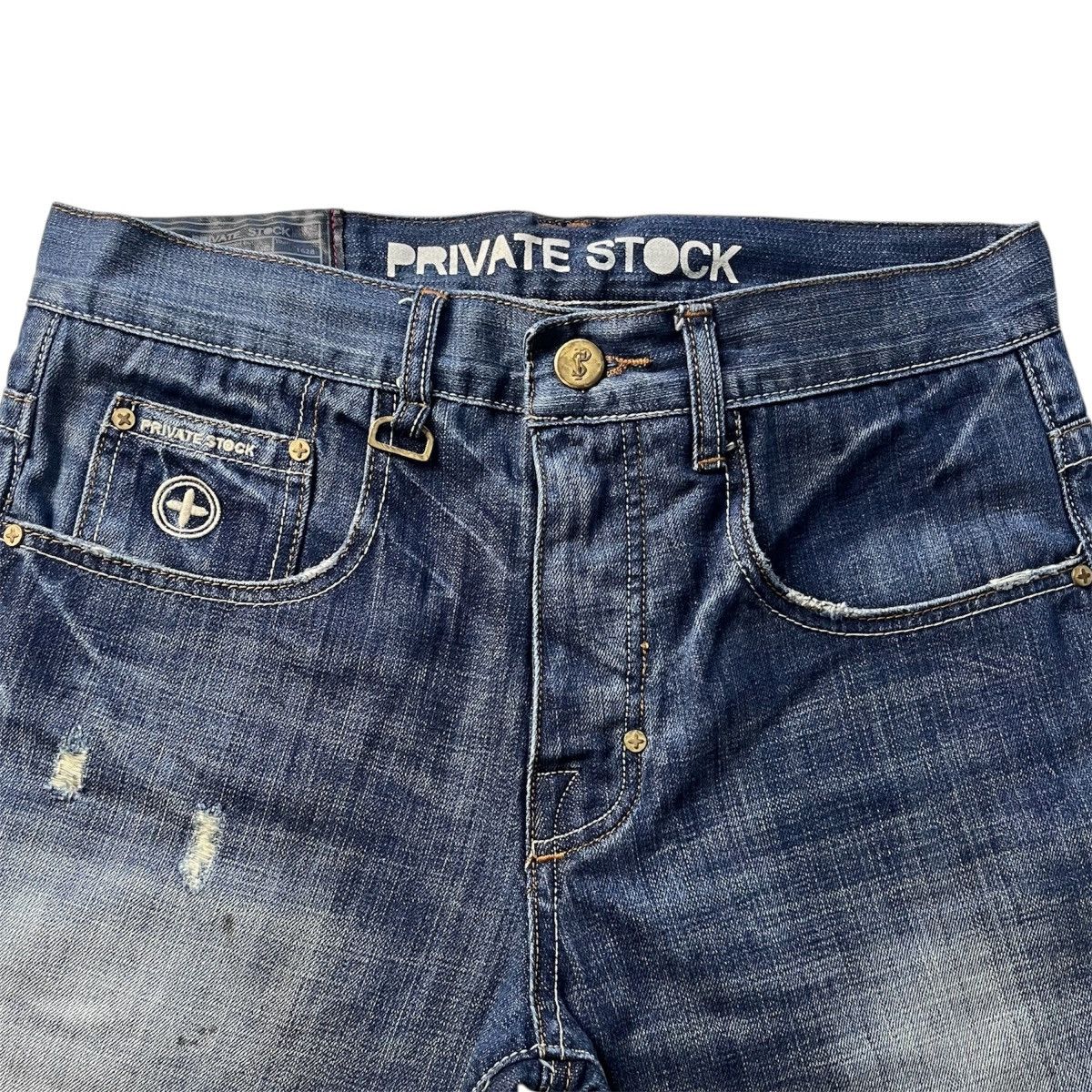 Other Private Stock OPS Jeans Men’s 32x32 Rare Distressed Denim Size US 32 / EU 48 - 6 Thumbnail