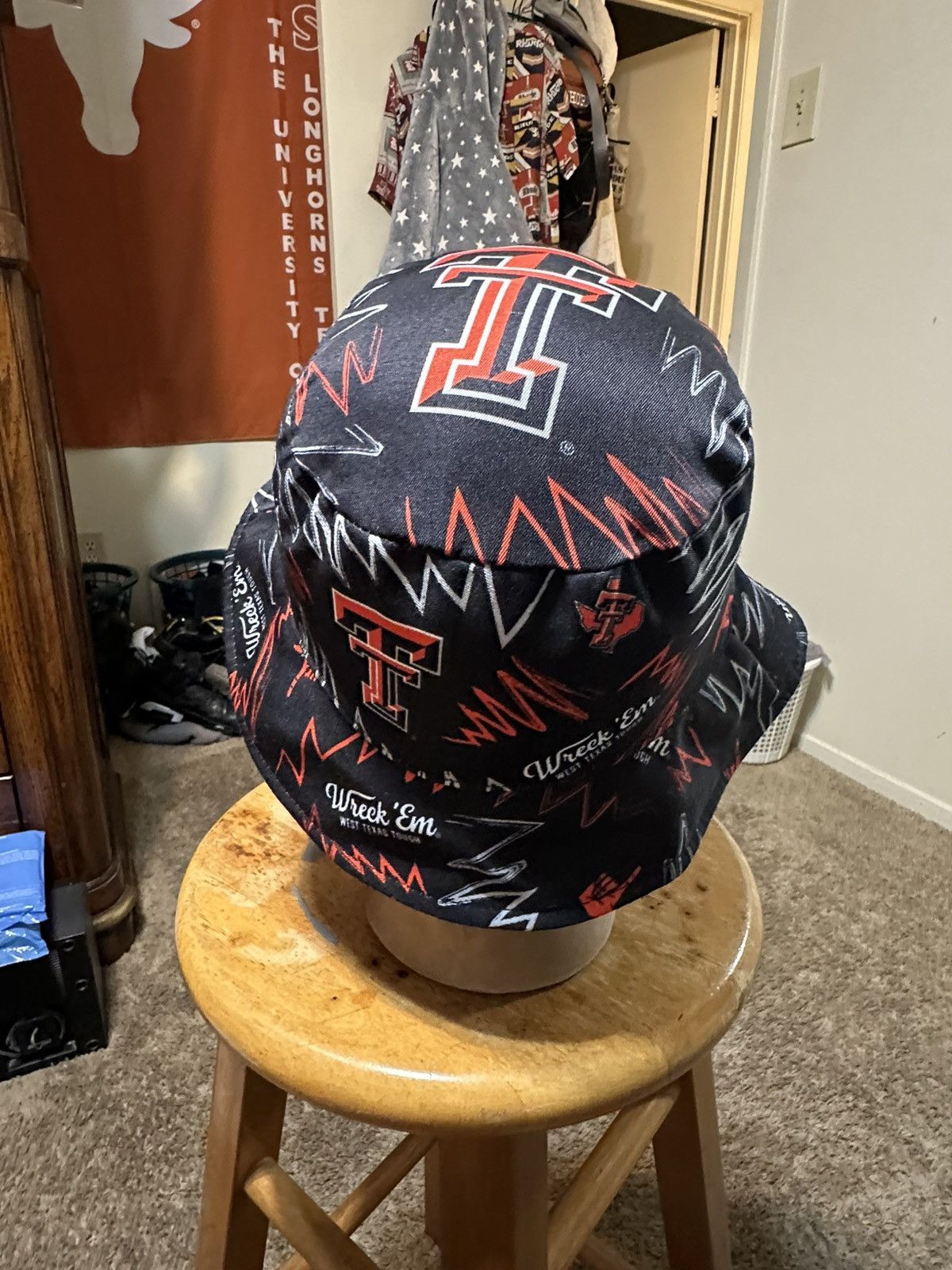 NCAA Vintage NCAA Texas Tech “reversible” bucket hat 00s Size ONE SIZE - 3 Thumbnail