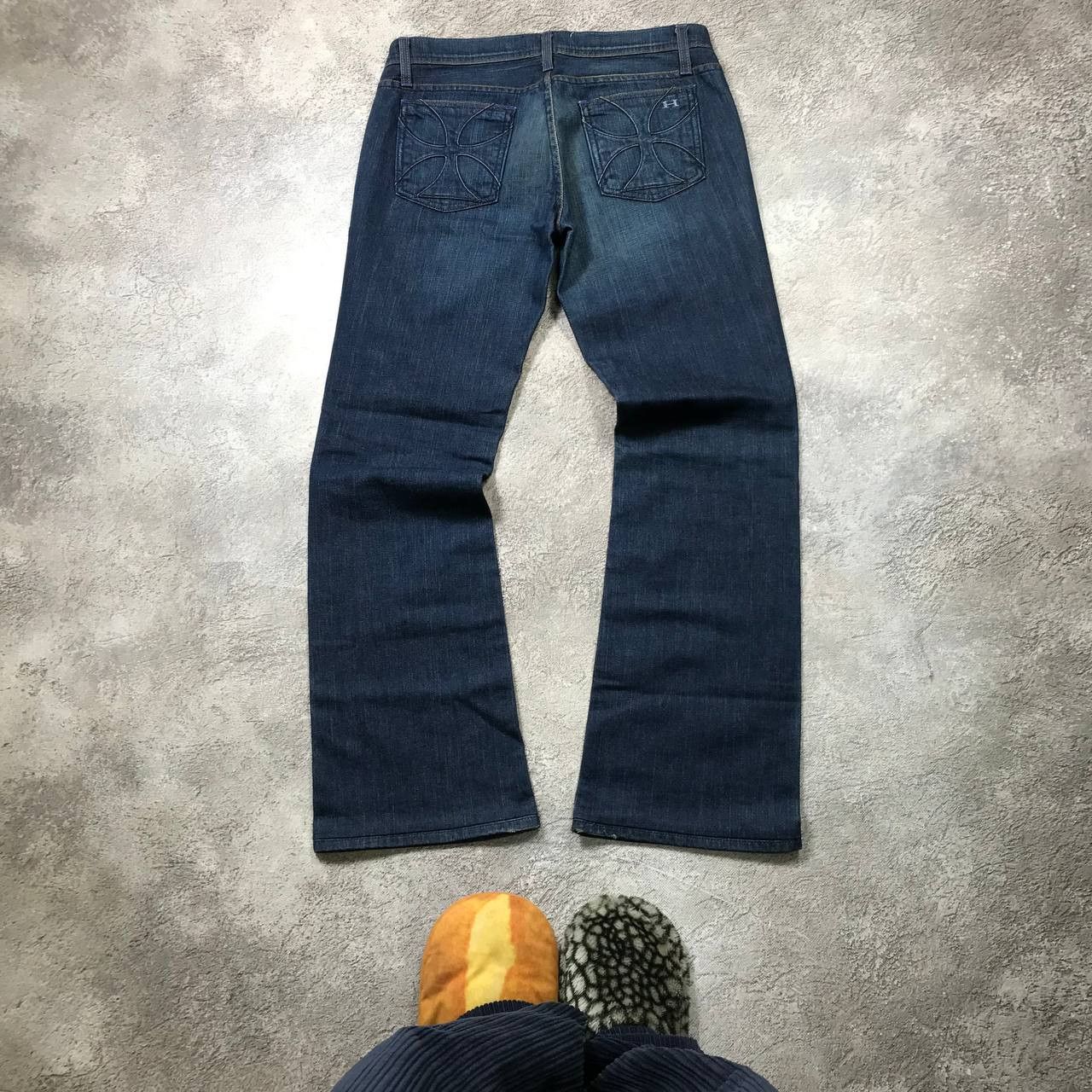 Vintage Vintage Y2K Distressed Flared Jeans Skate Grunge Cropped 31 Size 31" - 3 Thumbnail