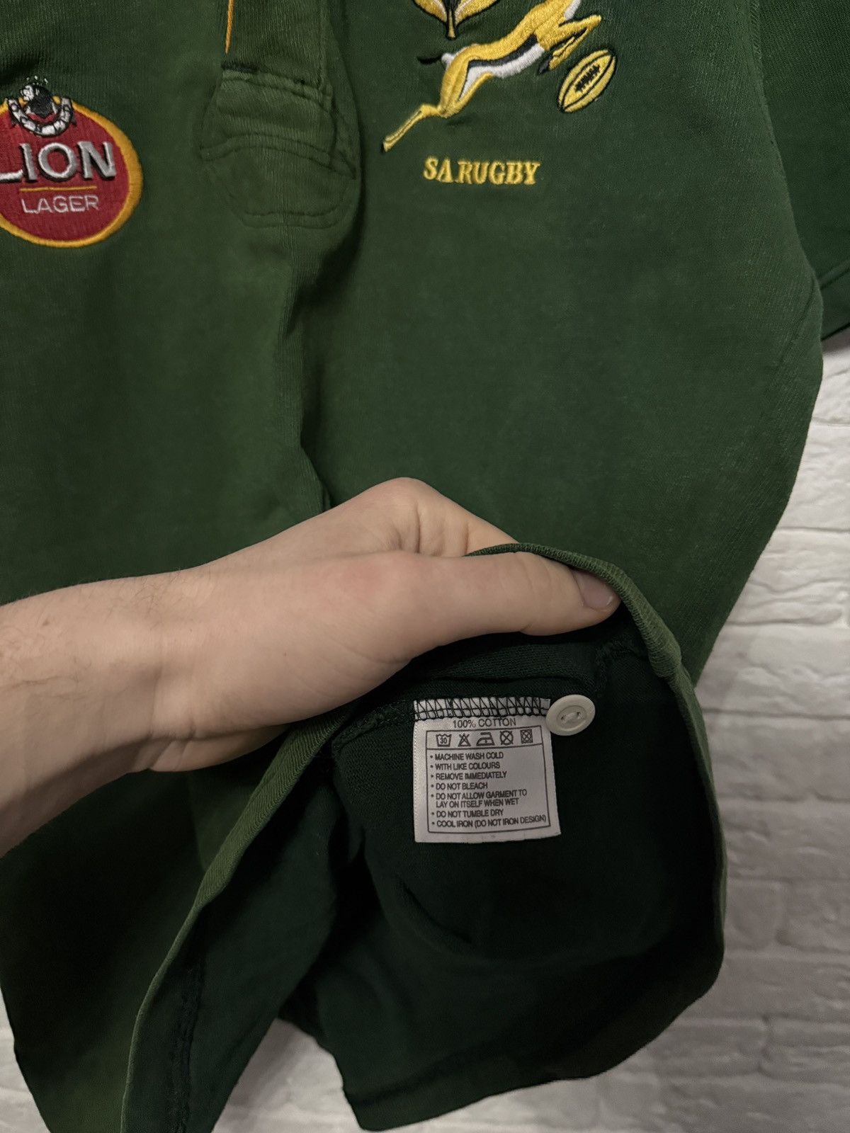 Nike Rare Vintage 90`s Nike South Africa Rugby Jersey Sz L Size US L / EU 52-54 / 3 - 4 Thumbnail