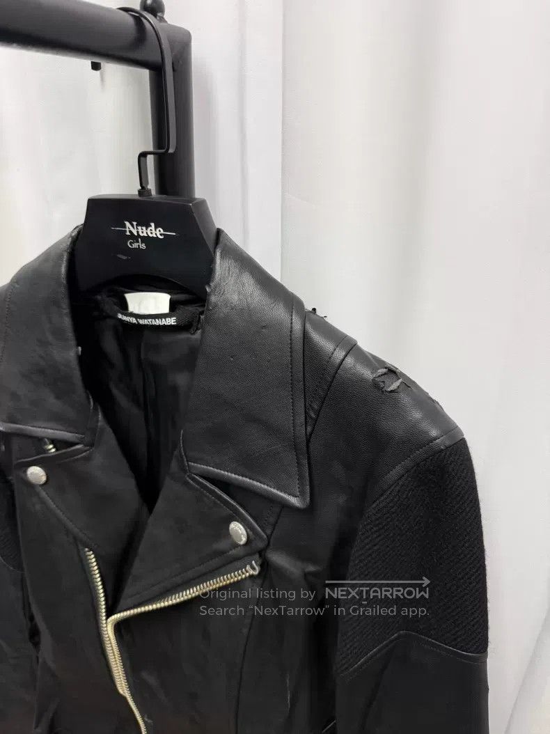 Junya Watanabe JUNYA WATANABE Asymmetrical Patchwork Leather Jacket Size US XS / EU 42 / 0 - 4 Thumbnail