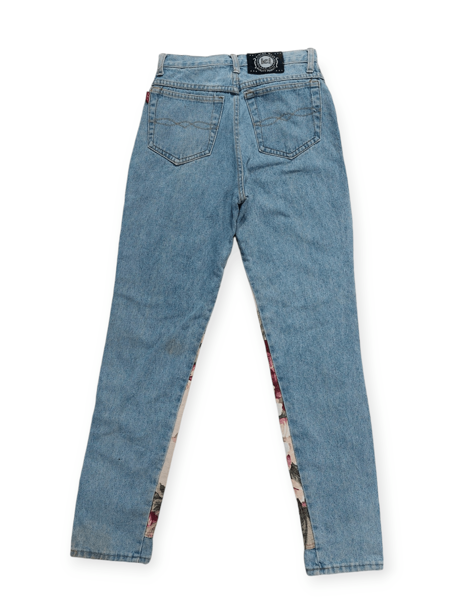 L.E.I. L.E.I Beauty Flower Painted Jeans Size 25" / US 0 / IT 36 - 14 Thumbnail