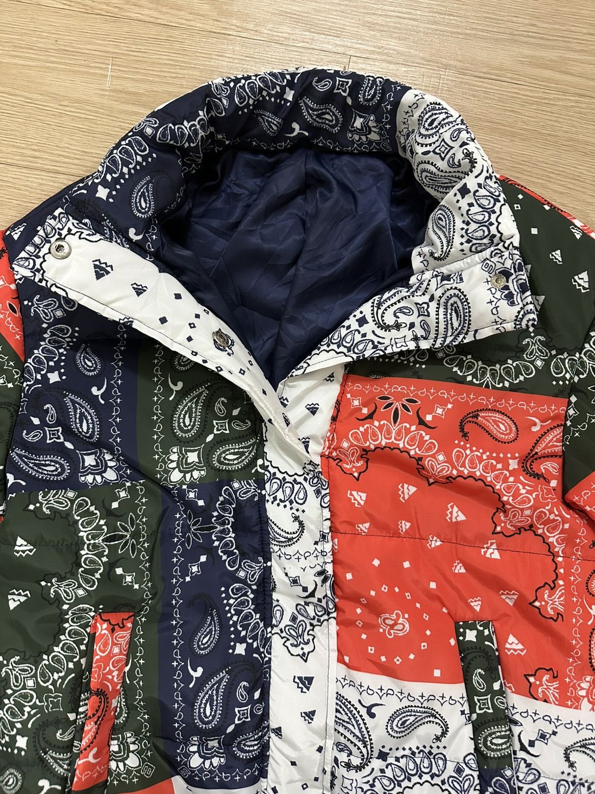 Designer Rare Beautiful Parody Kapital Bandana/Paisley Puffer Jacket Size US S / EU 44-46 / 1 - 7 Thumbnail