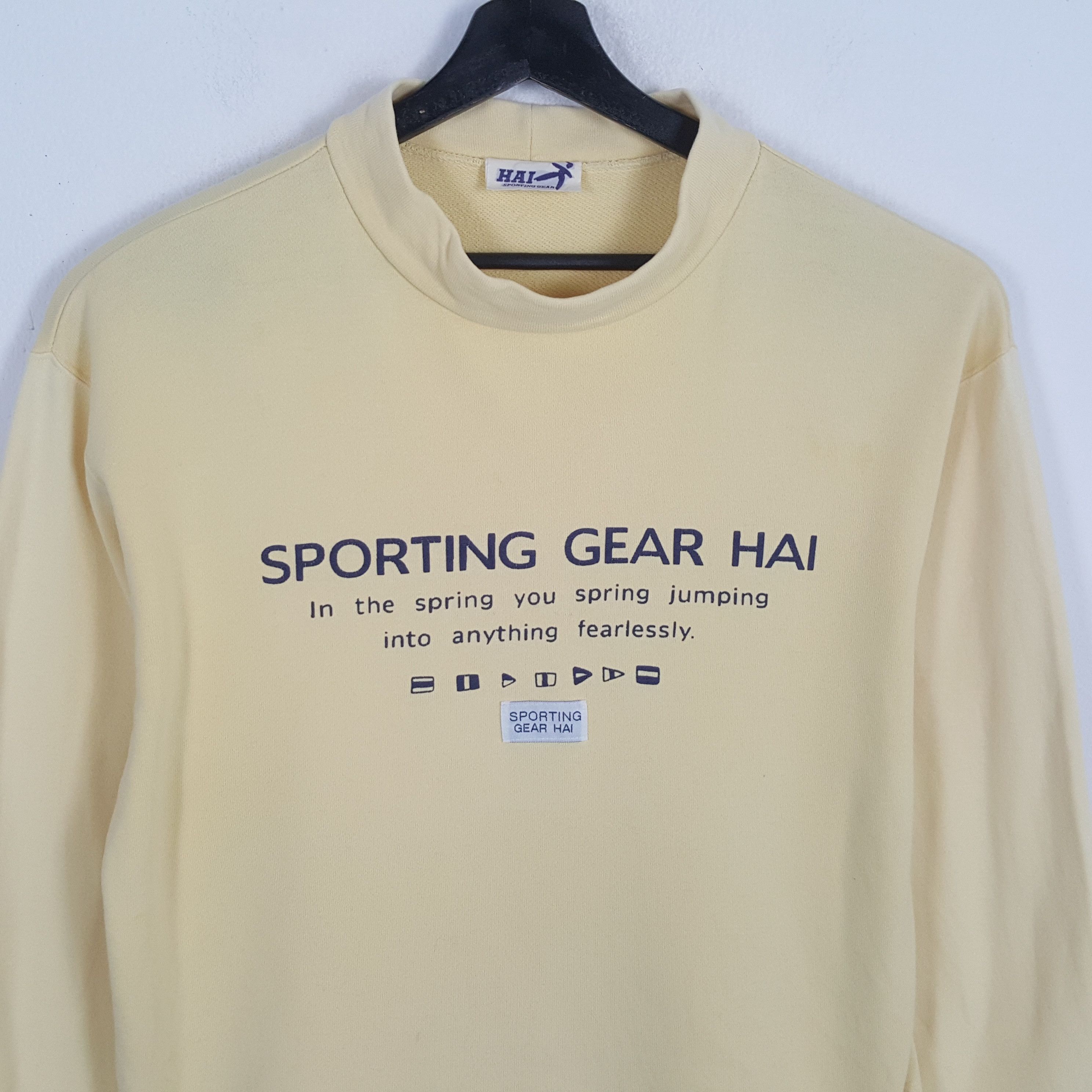 Hai Sporting Gear × Issey Miyake × Vintage HAI SPORTING GEAR by ISSEY MIYAKE Designer Sweatshirt Size US M / EU 48-50 / 2 - 2 Thumbnail