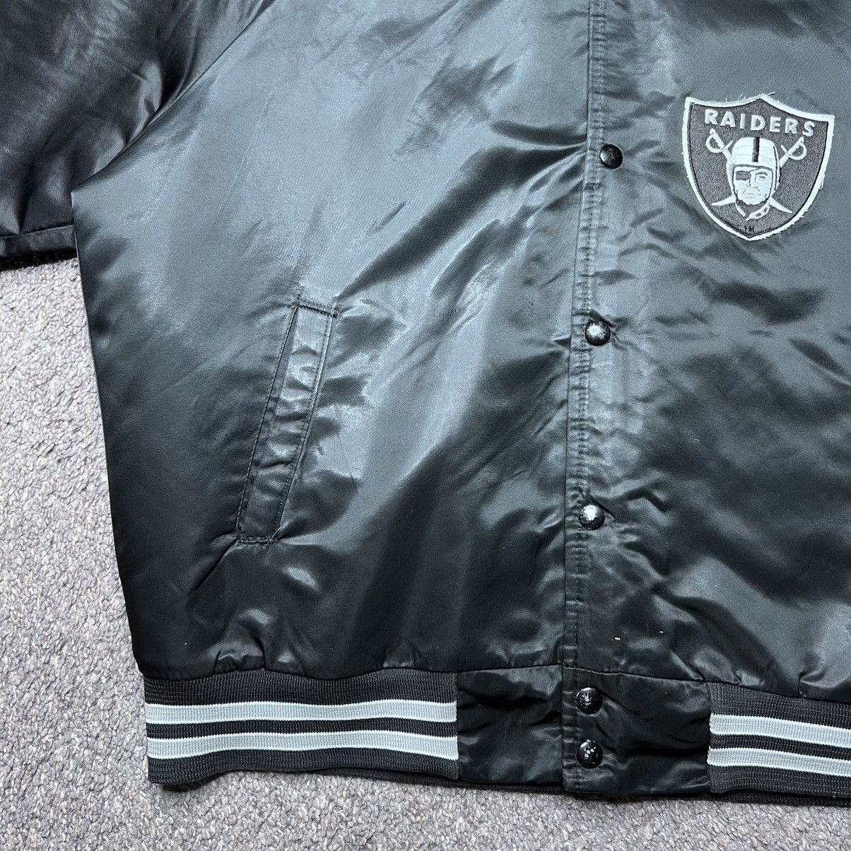Chalk Line 1980s Raiders Shield Football Chalk Line Satin Bomber Jacket Size US L / EU 52-54 / 3 - 6 Thumbnail