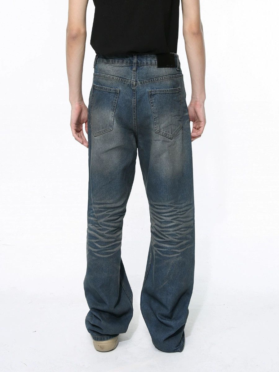 Jean American high street tie-dye wrinkled distressed jeans Size US 32 / EU 48 - 3 Thumbnail