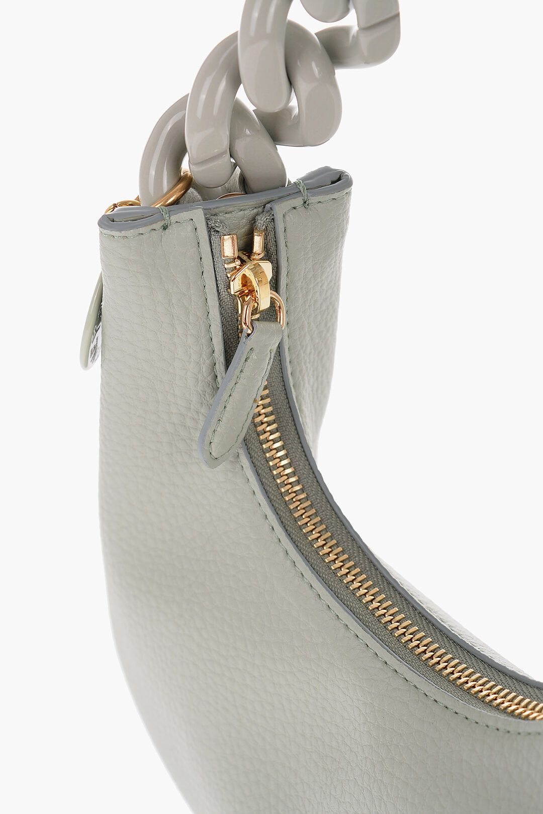 Stella McCartney og1mm0824 Size: OS / Mini Hobo Bag WIth Chain in Grey Size ONE SIZE - 3 Thumbnail