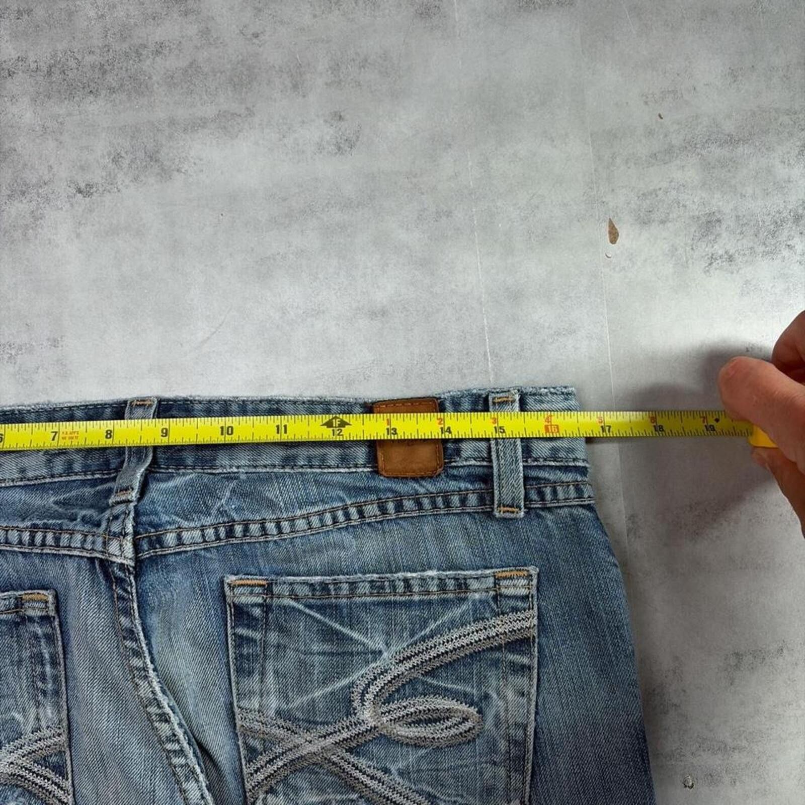 BKE Y2K Light Wash BKE Grunge Bootcut Denim Jeans Size 31" - 6 Thumbnail