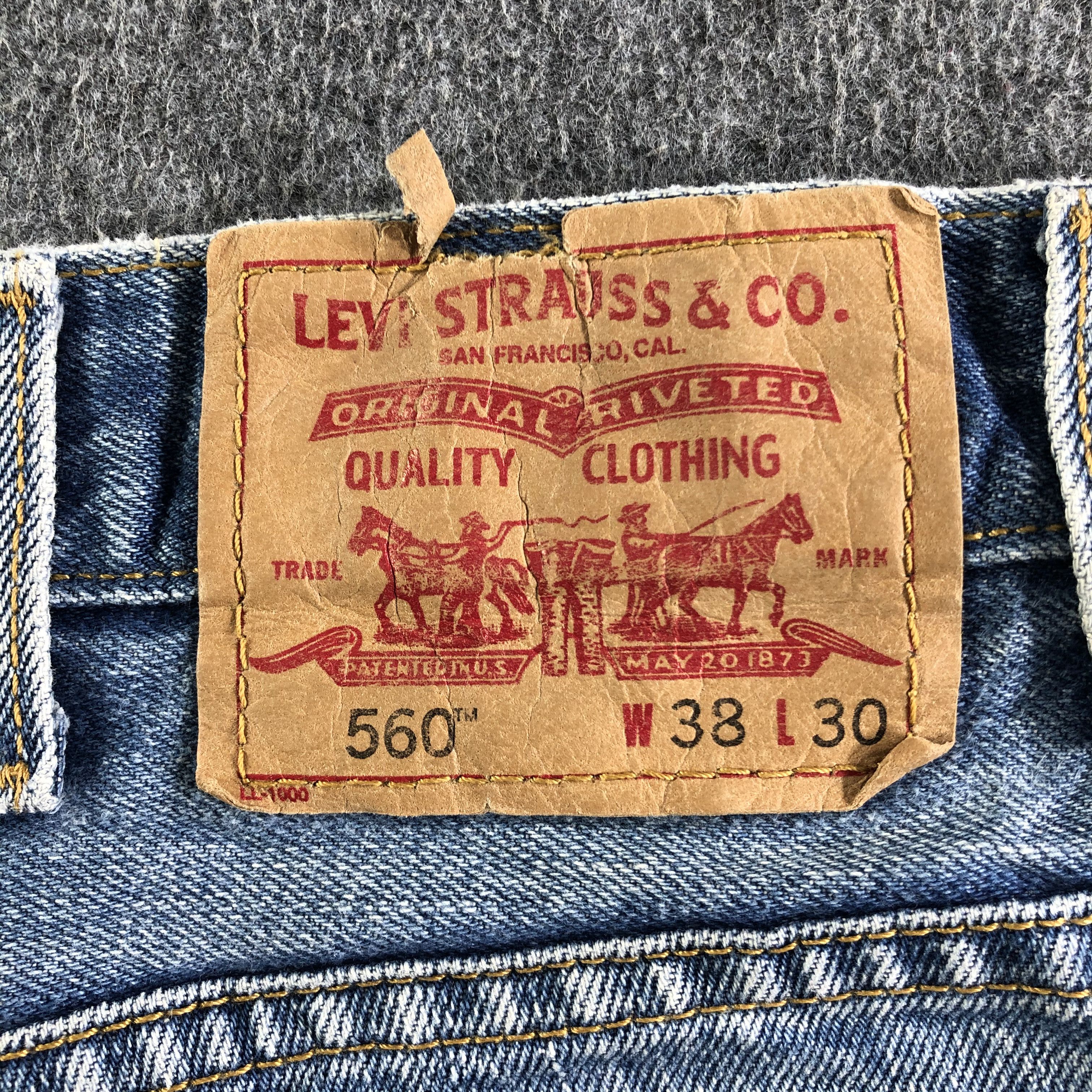 Levi's Vintage Blue Wash Levis 560 Jeans-J4393 Size US 39 - 5 Thumbnail