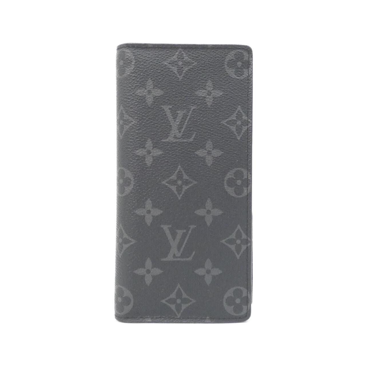 Louis Vuitton Louis Vuitton Louis Vuitton Porte feuille Brazza Monogram Eclipse Long Wallet Textile Long Wallet M61697 DUTY FREE for USA Size ONE SIZE - 1 Thumbnail