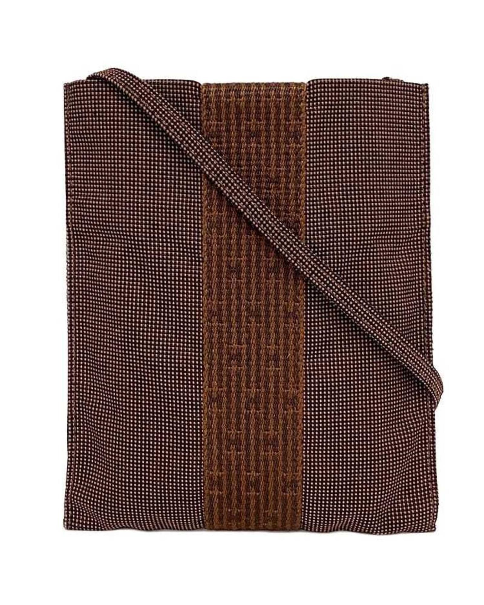 image of Hermes Brown Canvas Pochette/shoulder Bag, Women's