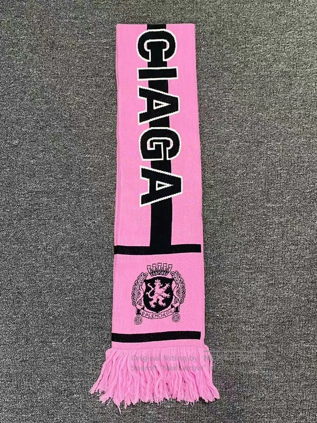 Balenciaga Balenciaga Pink Logo Scarf. Size ONE SIZE - 3 Thumbnail
