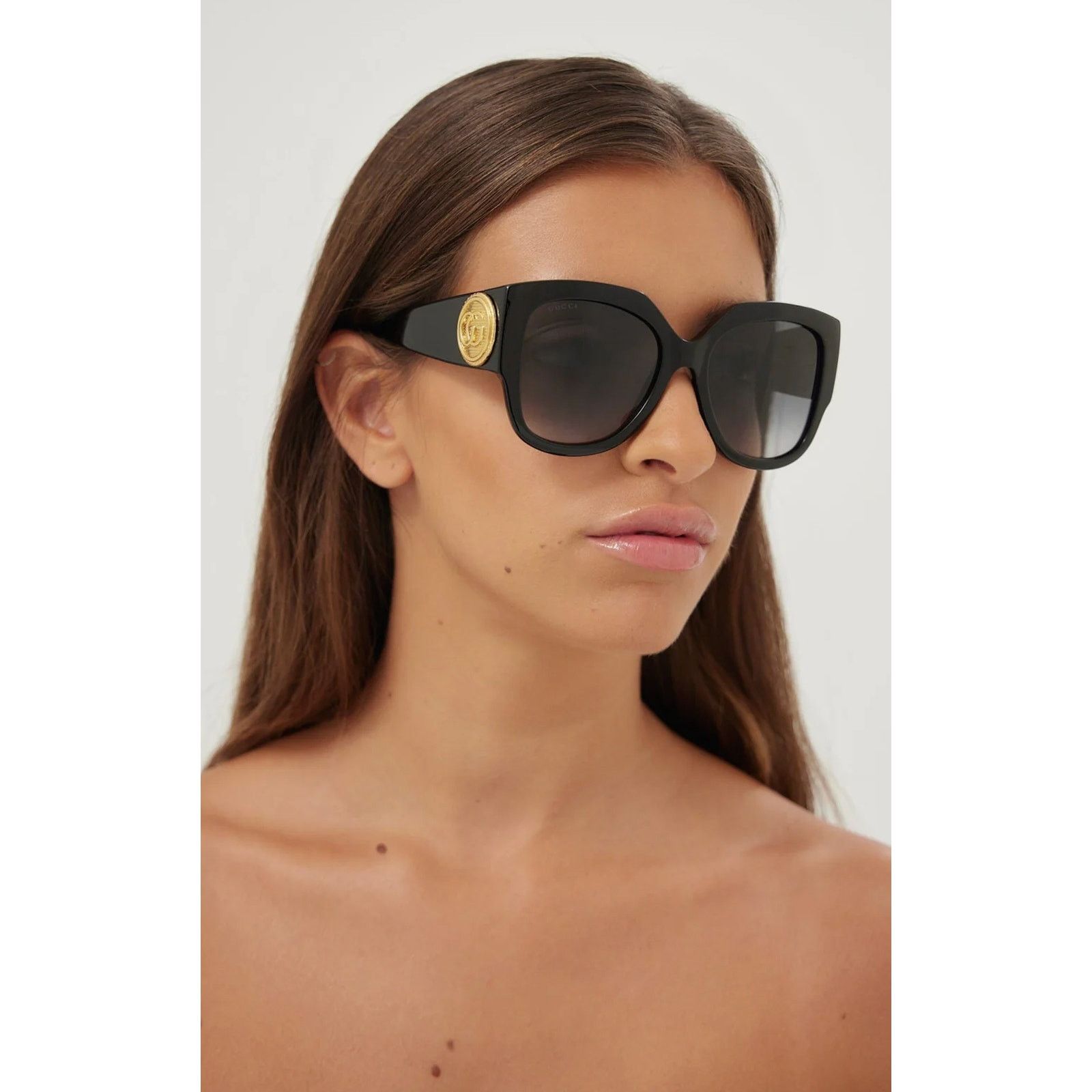 Gucci NEW Gucci Sunglasses GG1407S 001 BlackGreyGradient Authentic Size ONE SIZE - 11 Thumbnail