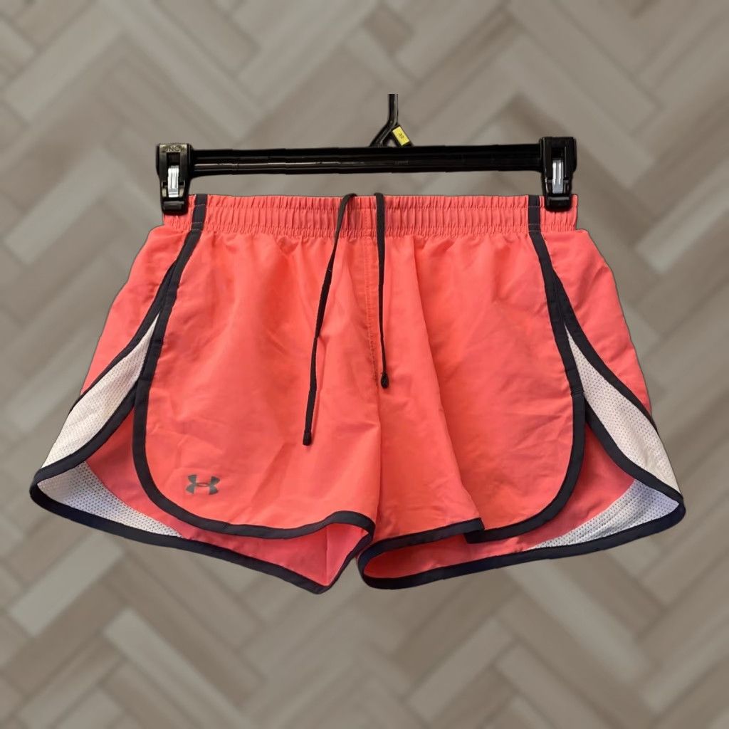 Under Armour Under Armour Shorts Womens S Small Pink Drawstring Athletic Heat Gear Gym Size 28" / US 6 / IT 42 - 1 Thumbnail