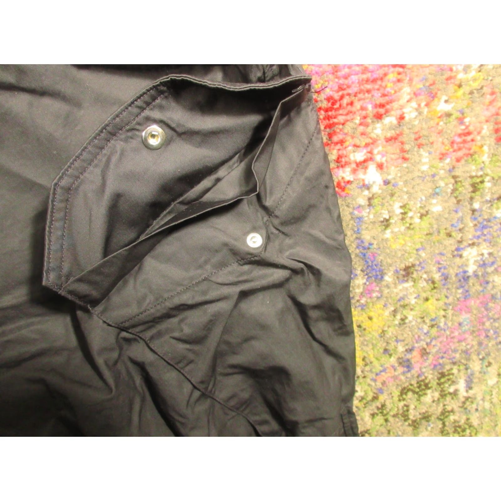 Agolde AGOLDE Parachute Cargo Pants Womens M Black Utility Military Baggy 30x28 EUC USA Size 32" / US 10 / IT 46 - 6 Thumbnail