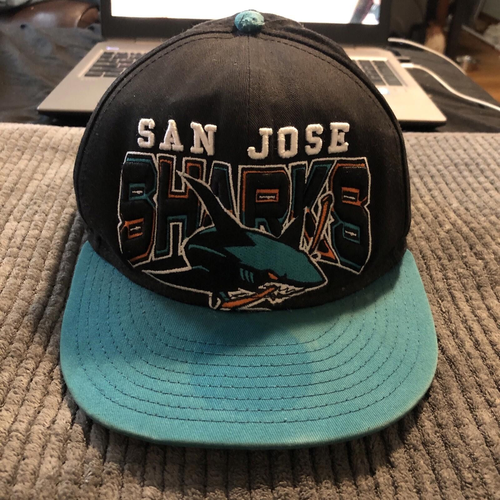 New Era New Era NHL San Jose Sharks Hockey Hat Teal & Black Cap Size ONE SIZE - 1 Thumbnail