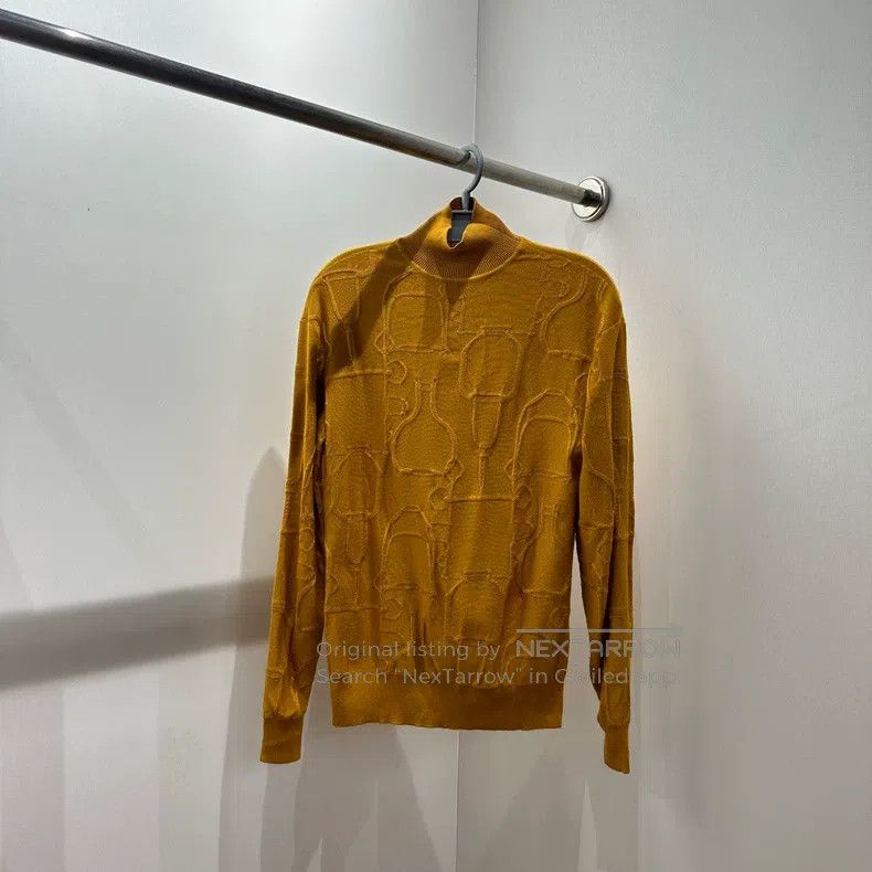 Hermes Hermes Solid Color High Neck Straight Sleeve Cashmere Swea Size XXS / US 00 / IT 34 - 1 Thumbnail