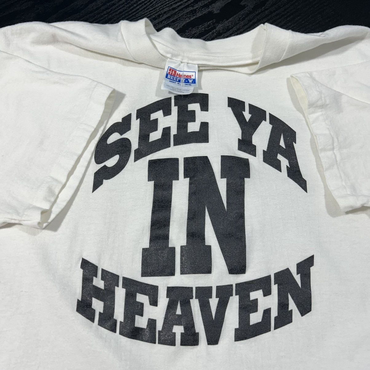Hanes × Vintage SEE YA IN HEAVEN VINTAGE SHIRT 90’s HANES Size US XL / EU 56 / 4 - 3 Thumbnail