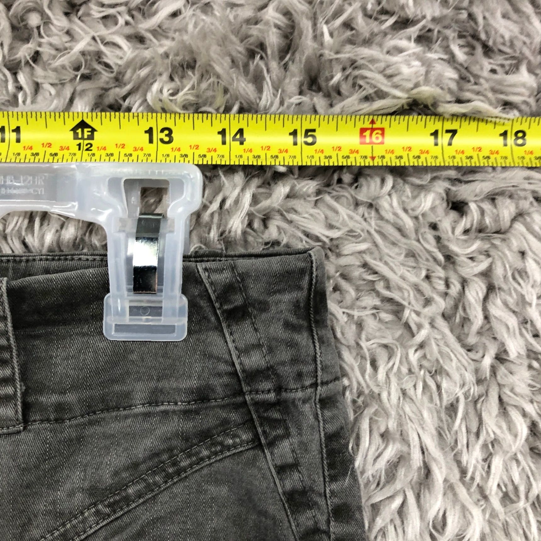 Anthropologie VINTAGE Anthropologie Jeans Women M High Rise Skinny Dark Gray Denim 5-Pocket Regular Cotton Baggy? Size 32" / US 10 / IT 46 - 2 Thumbnail
