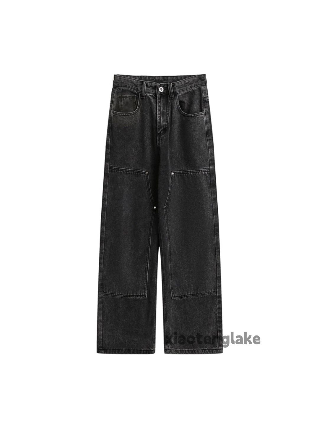 Jean Unisex outdoor utility dance faded utility baggy jeans Size US 28 / EU 44 - 3 Thumbnail