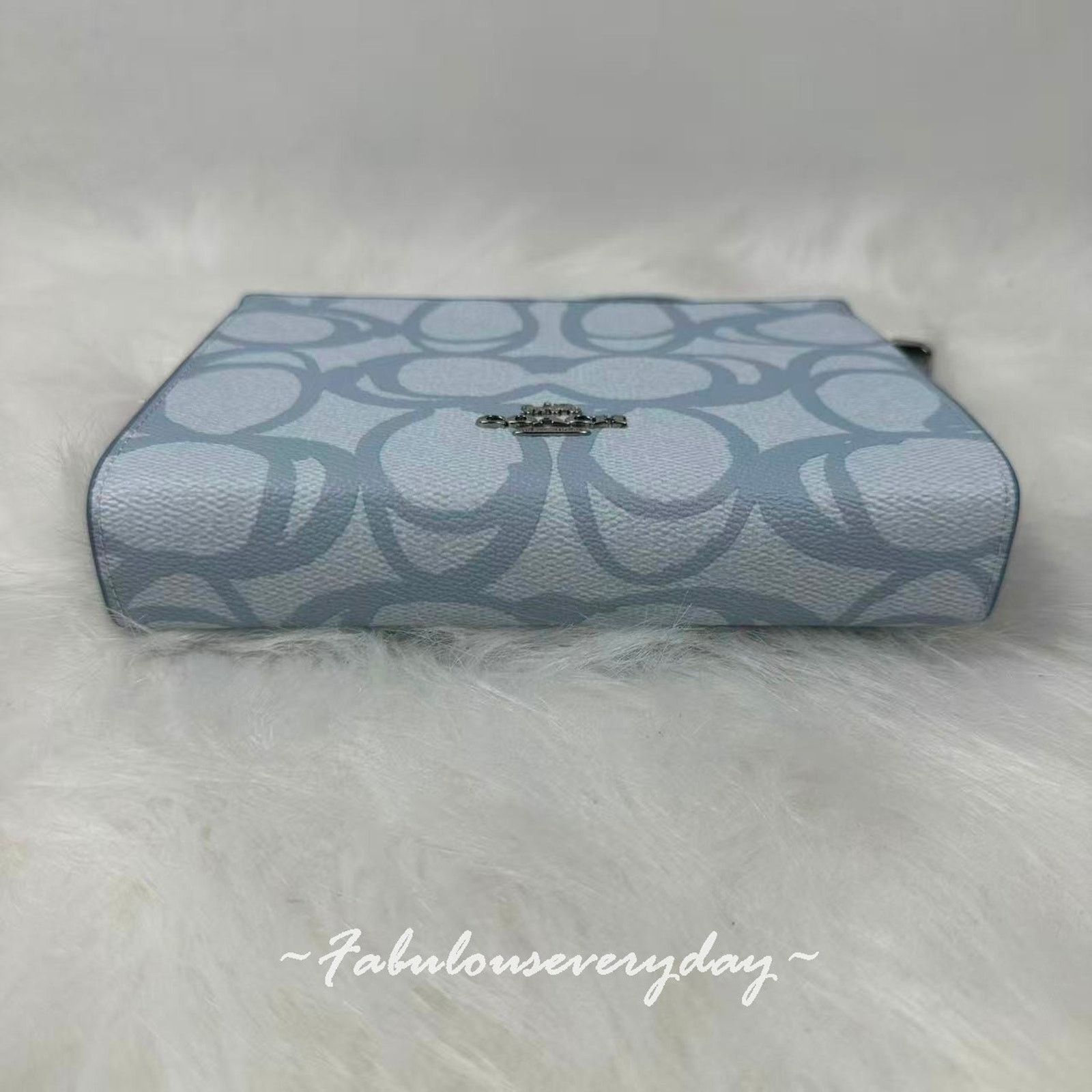 Coach Coach Slim Crossbody Sketch Signature Canvas CBL93 Ice Blue Size ONE SIZE - 6 Thumbnail