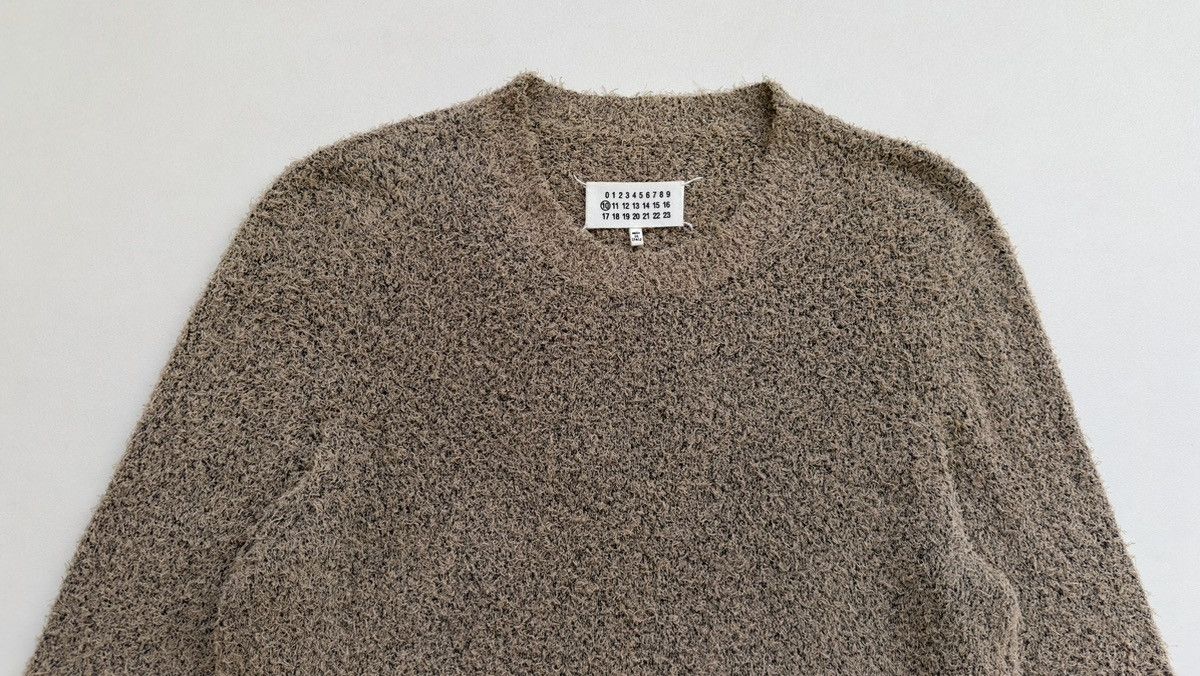 Maison Margiela S/S 15 Longline Beige/Black ‘Boucle’ Sweater Size US M / EU 48-50 / 2 - 2 Thumbnail